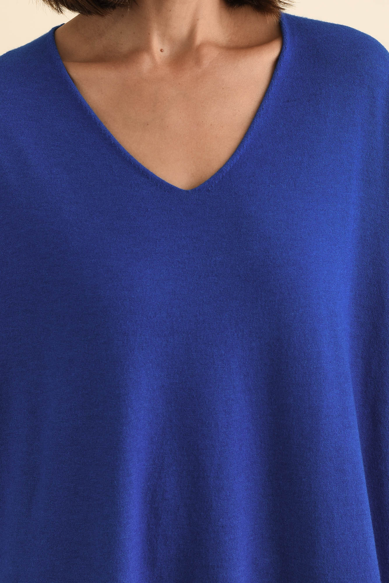 Piper Cobalt V Neck Knit Jumper - Image 6