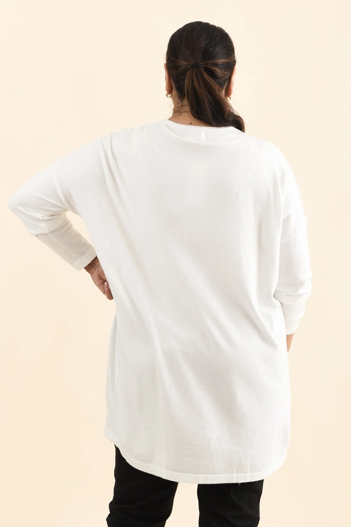 Piper White V Neck Knit Jumper - Image 11