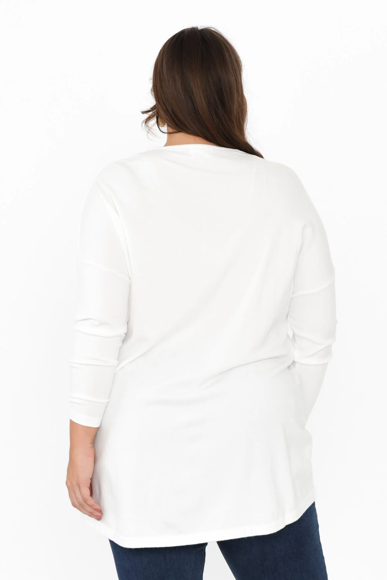 Piper White V Neck Knit Jumper - Image 15