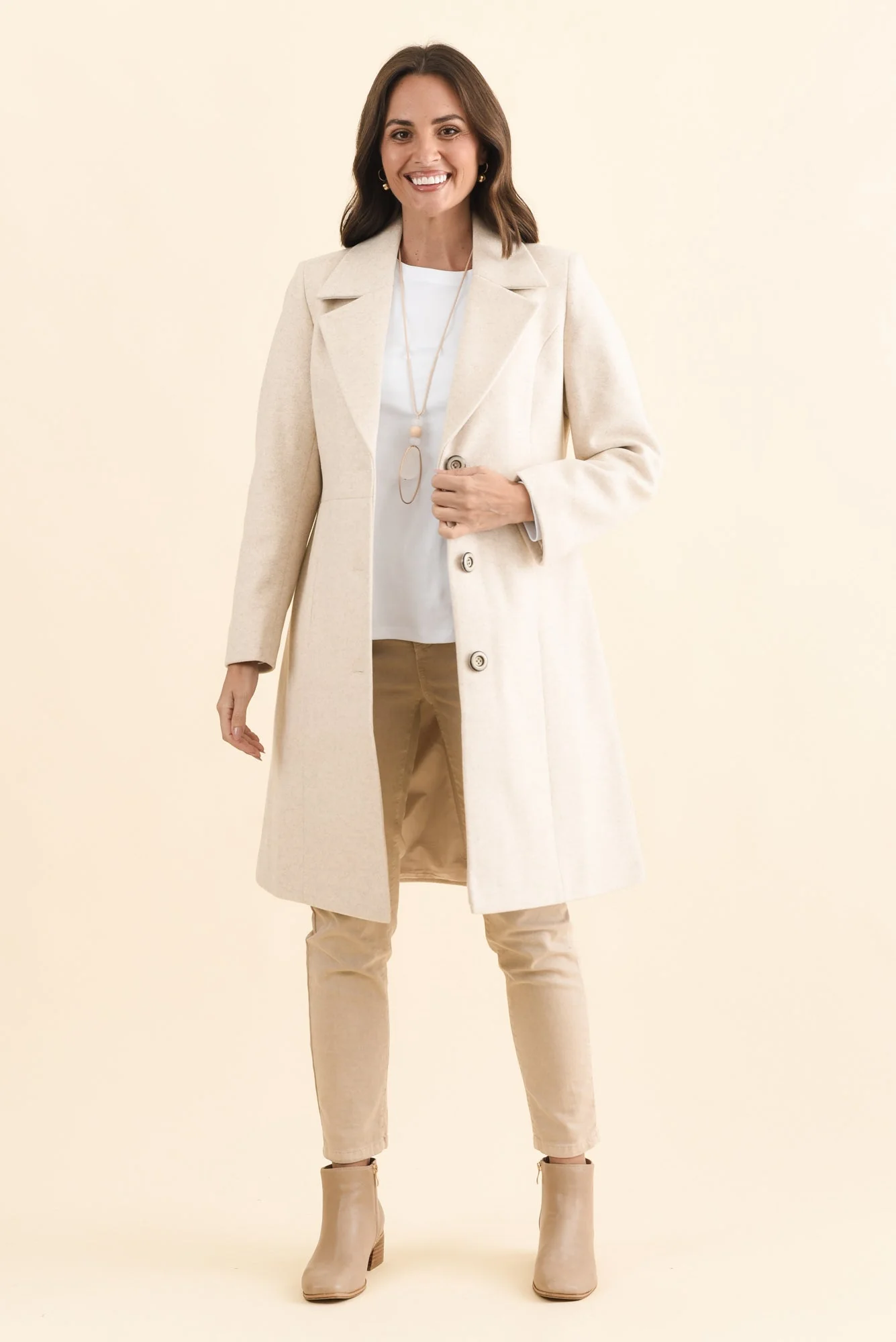 Porter White Cotton Long Sleeve Top - Image 2