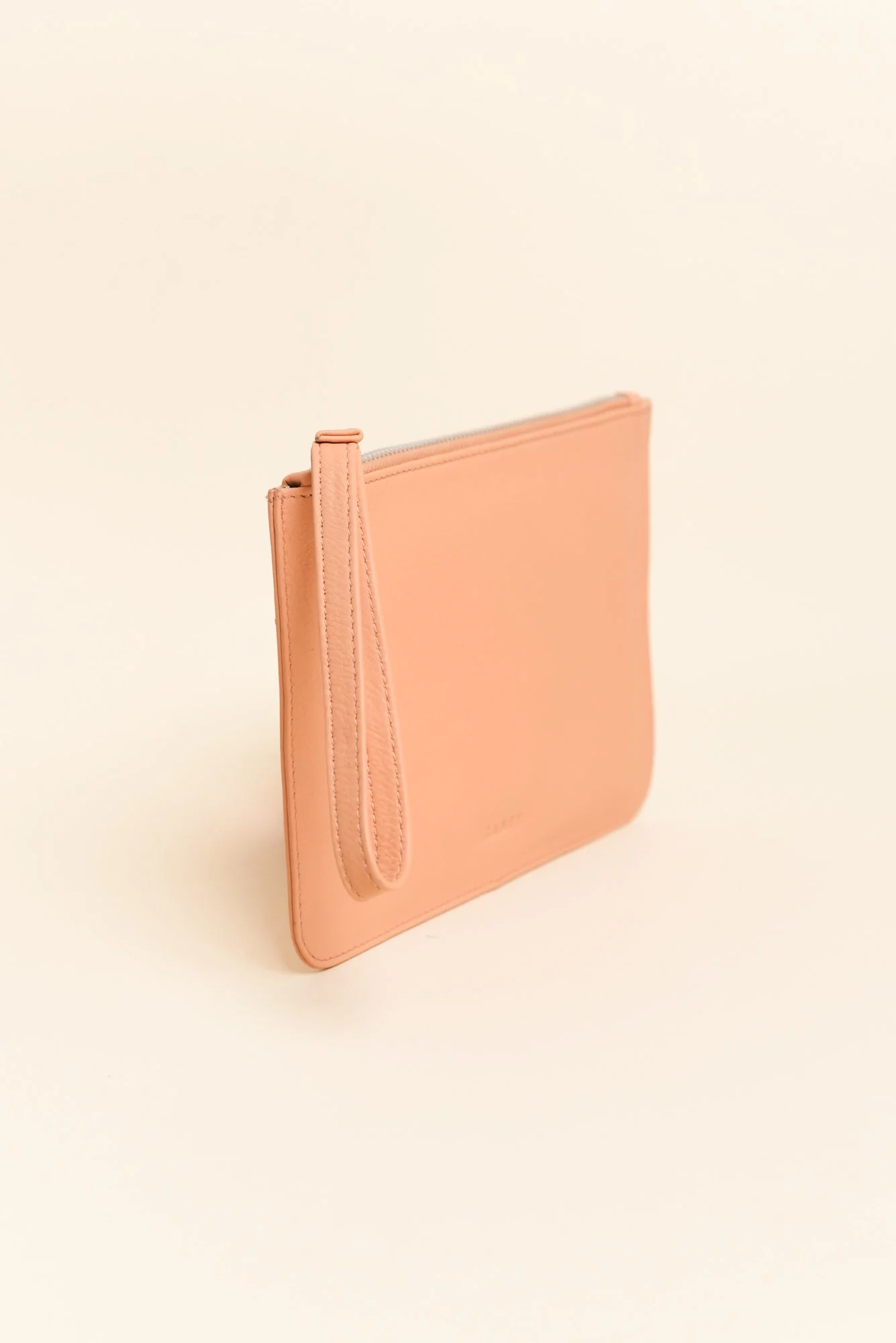 Queens Apricot Leather Clutch - Image 2