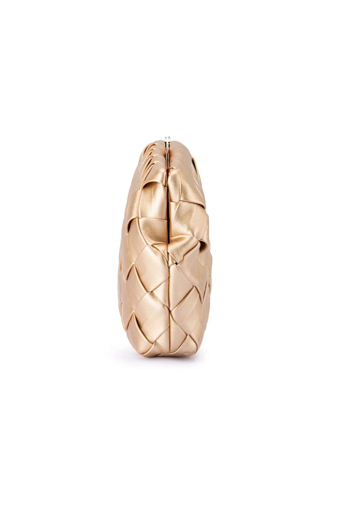 Quinn Gold Woven Clutch - Image 5