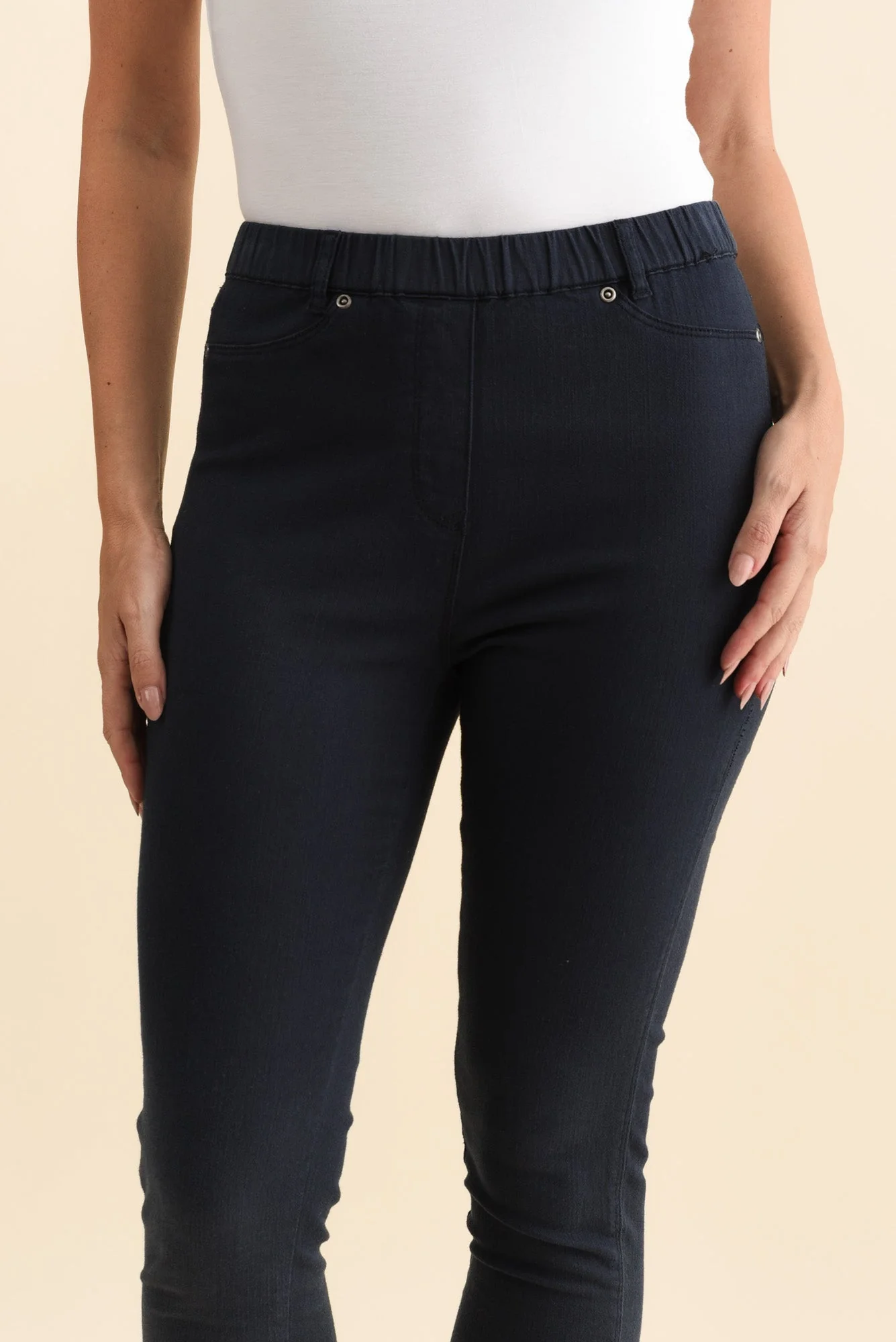 Reed Navy Stretch Cotton Pants - Image 6