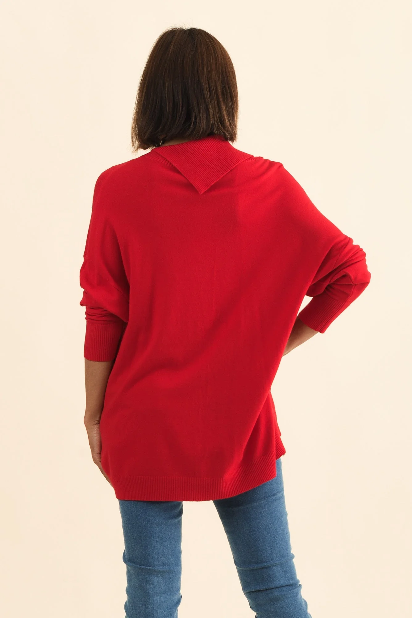 Renfrey Red Knit Jumper - Image 4