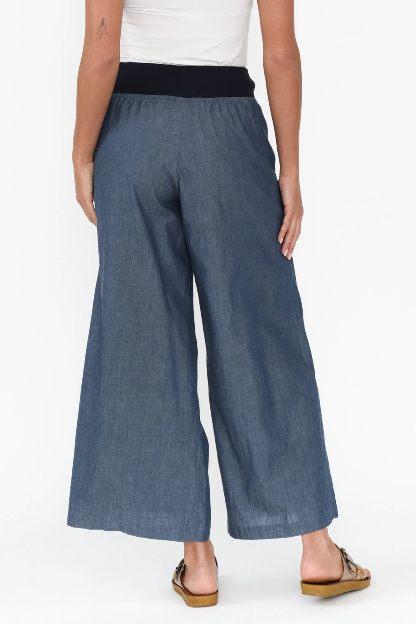 Ria Steel Cotton Drawstring Pants - Image 5