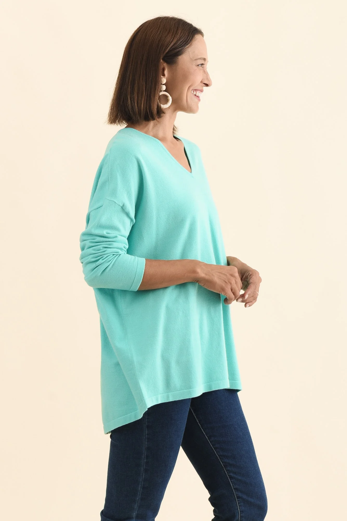 Ronnie Aqua Knit Jumper - Image 3