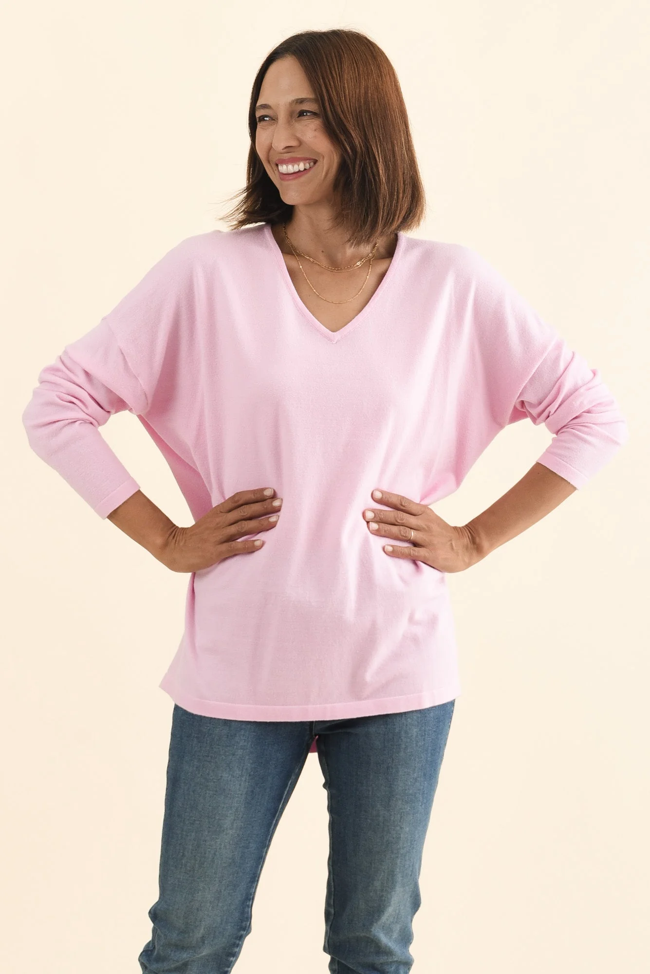 Ronnie Light Pink Knit Jumper