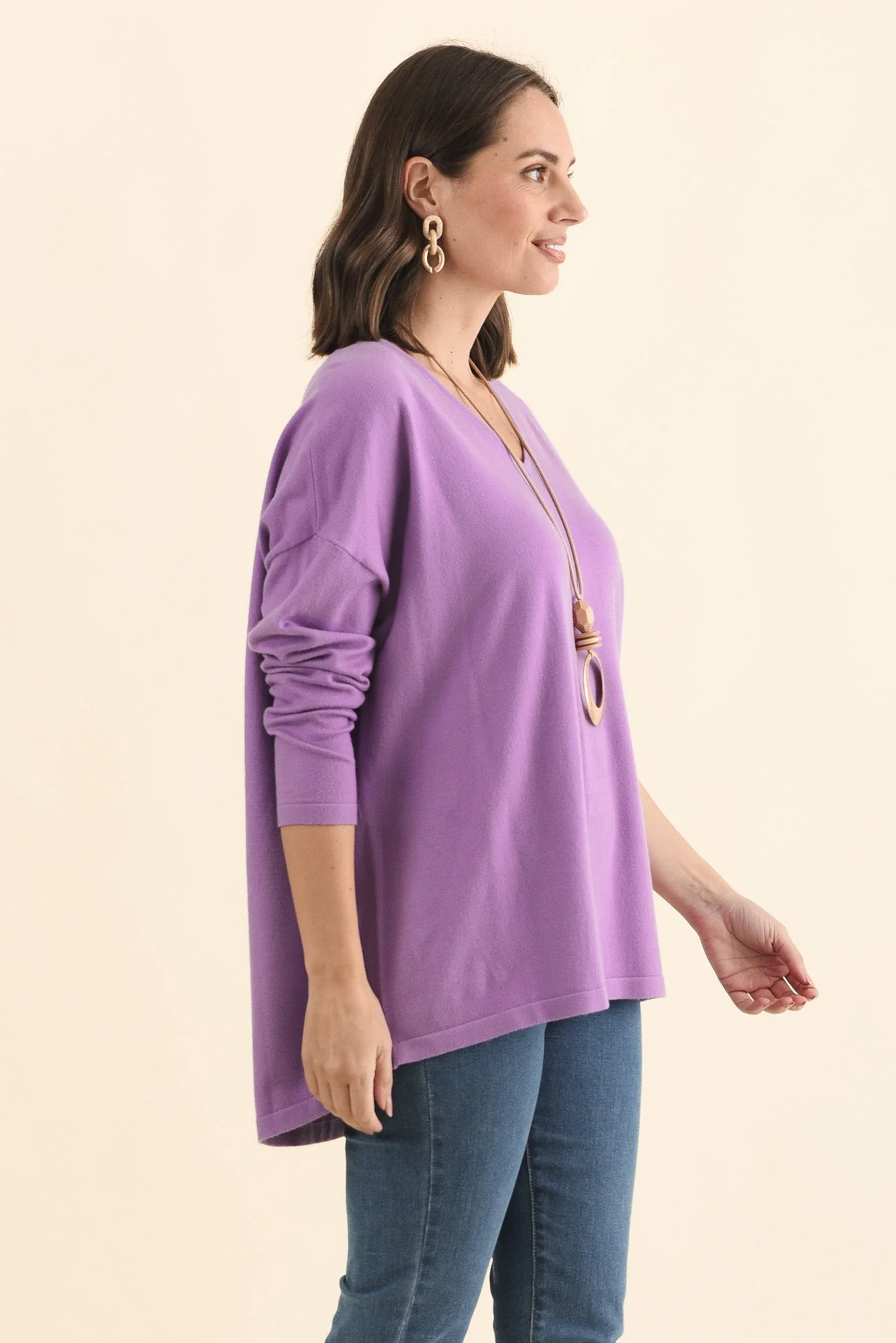 Ronnie Lilac Knit Jumper - Image 3