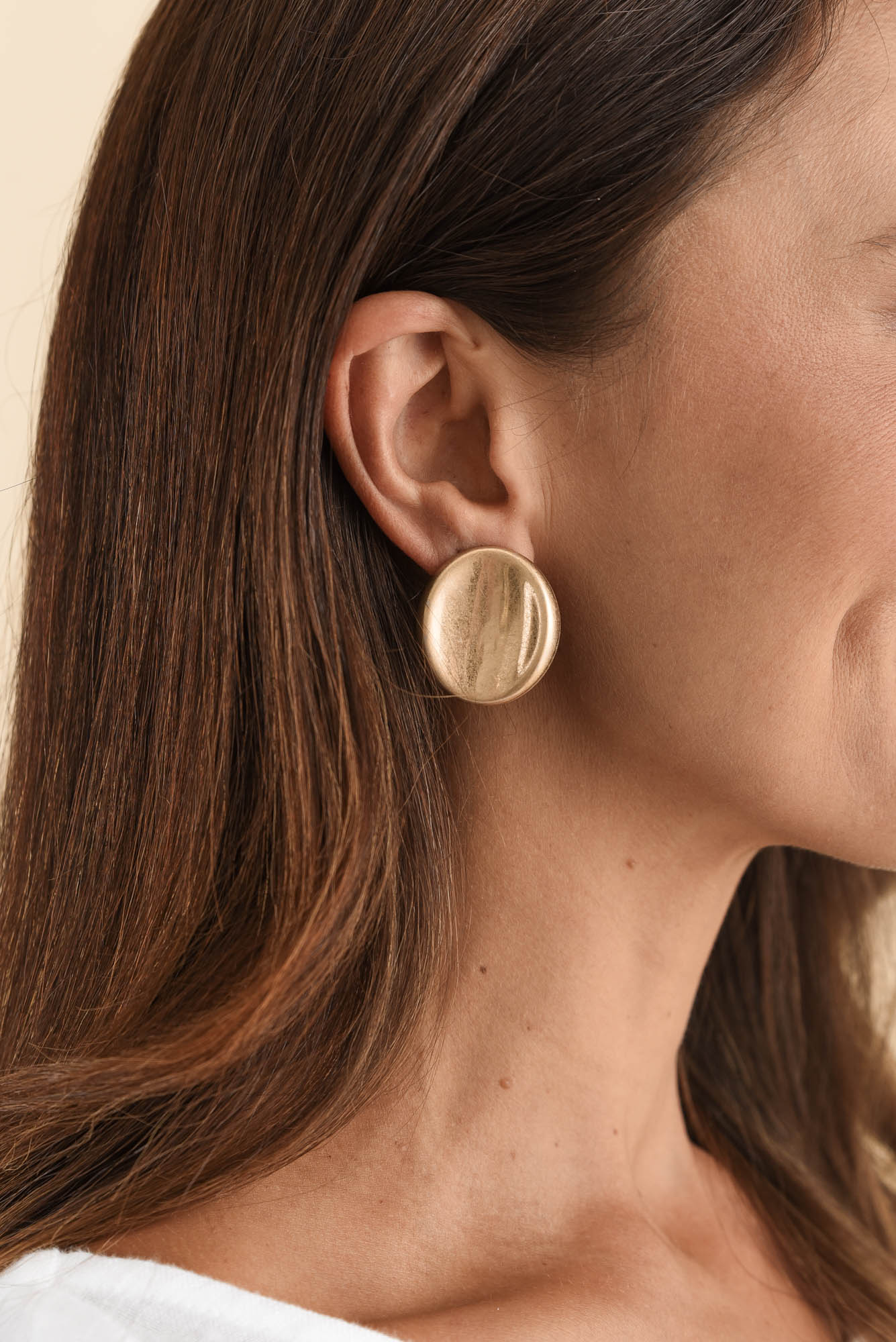 Rory Gold Disc Earrings - Image 2