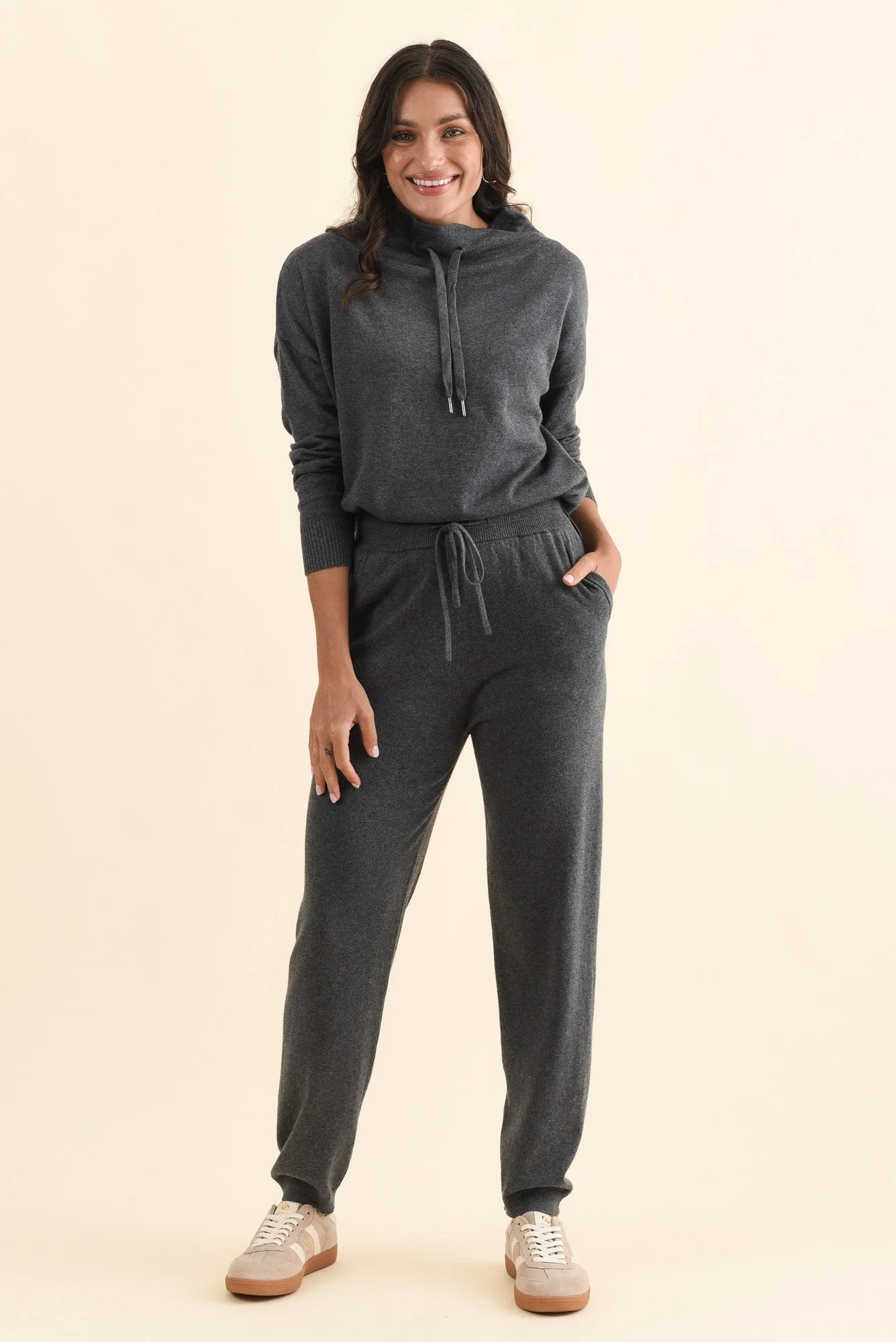 Rowan Charcoal Cotton Cashmere Knit Jumper - Image 6