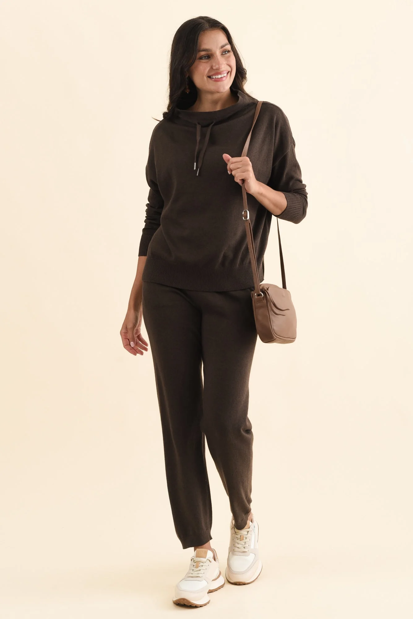Rowan Chocolate Cotton Cashmere Knit Jumper - Image 2