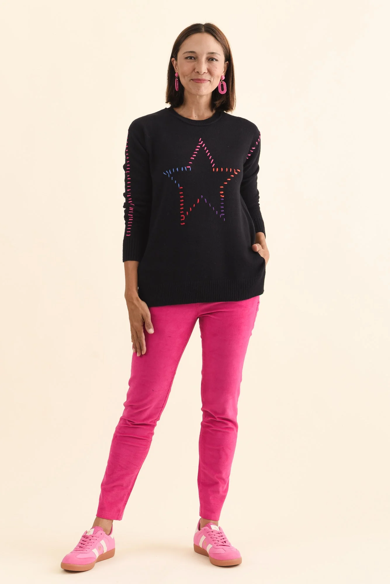 Rowley Black Star Knit Jumper - Image 6