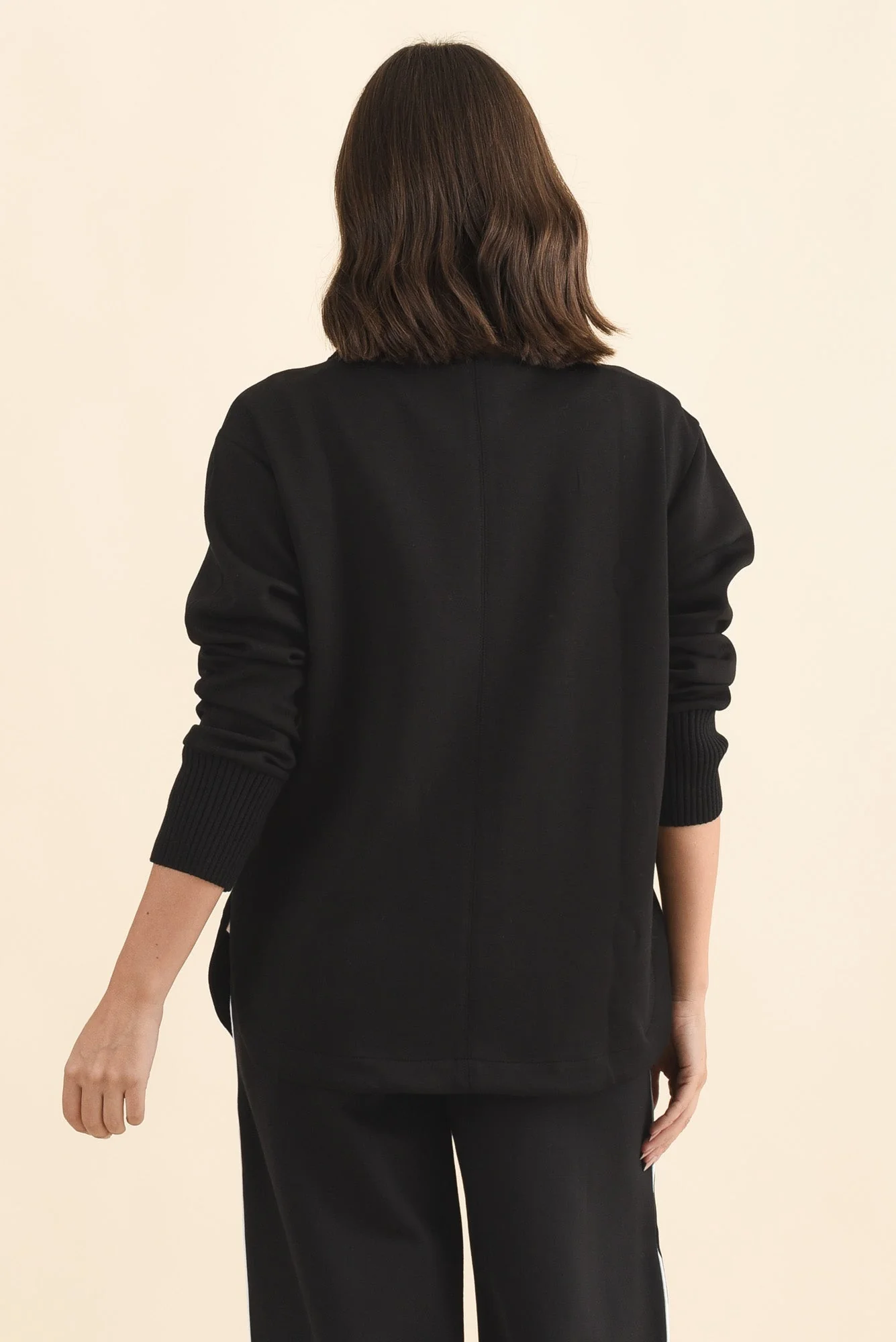 Sabi Black Zip Sweatshirt - Image 4