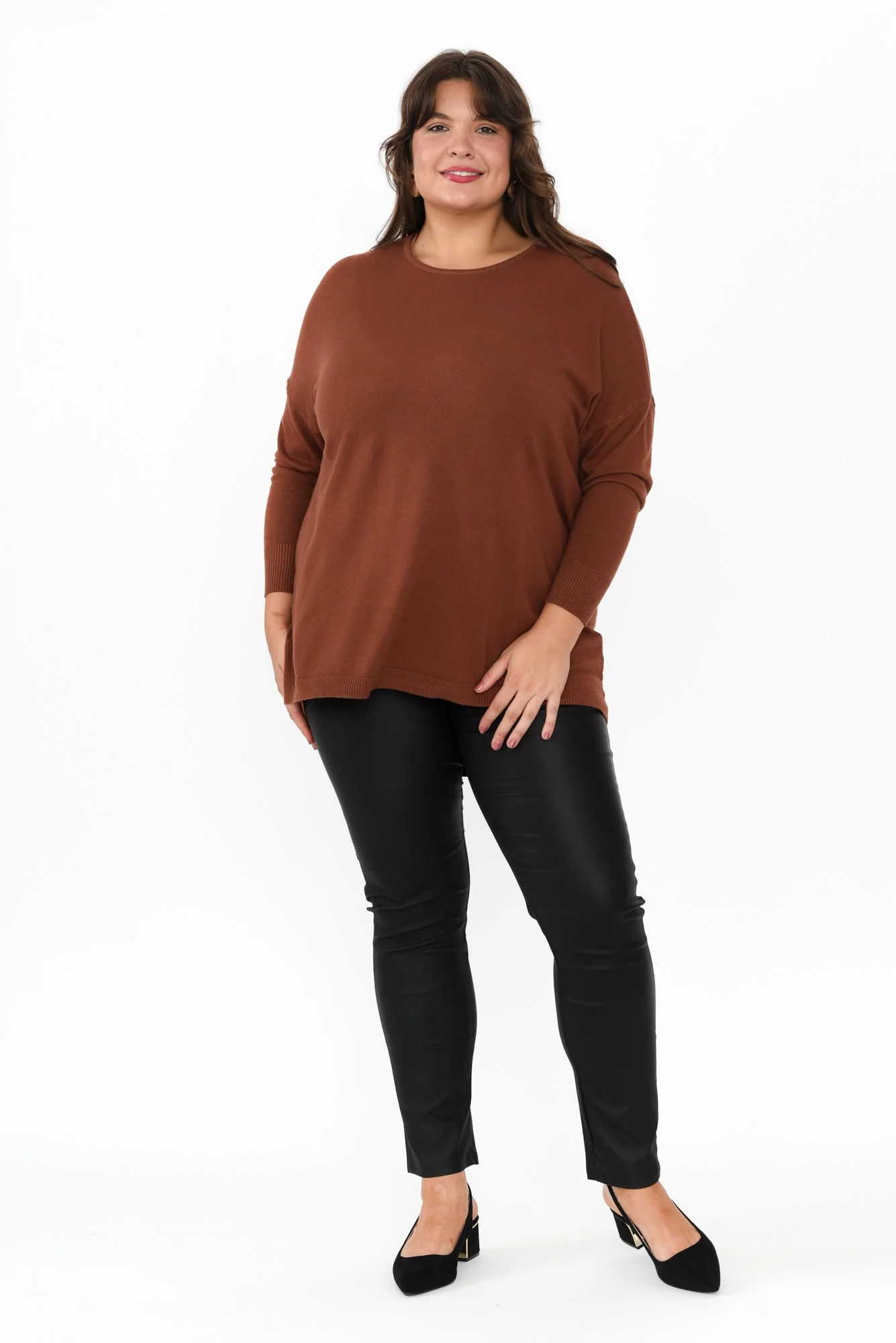 Sawyer Black Wet Look Pants - Image 11