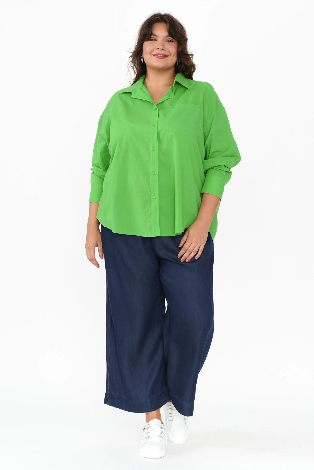 Seattle Green Cotton Shirt - Image 8