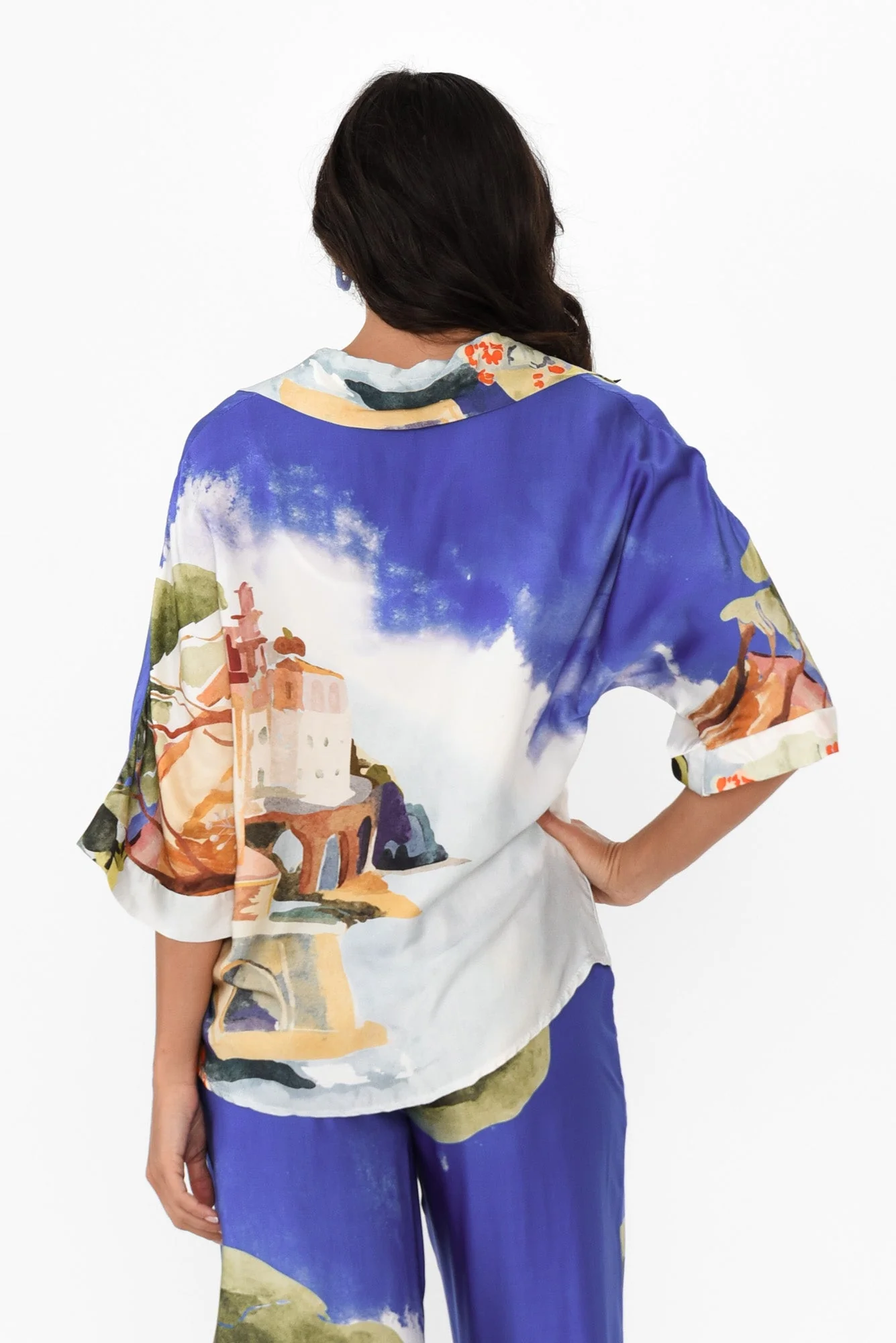 Sharee Cobalt Vista Collared Shirt - Image 4
