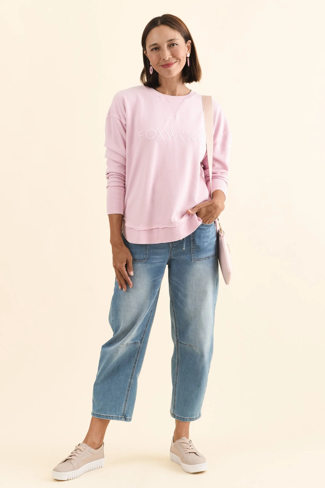 Simplified Blush Crewneck Sweatshirt - Image 2