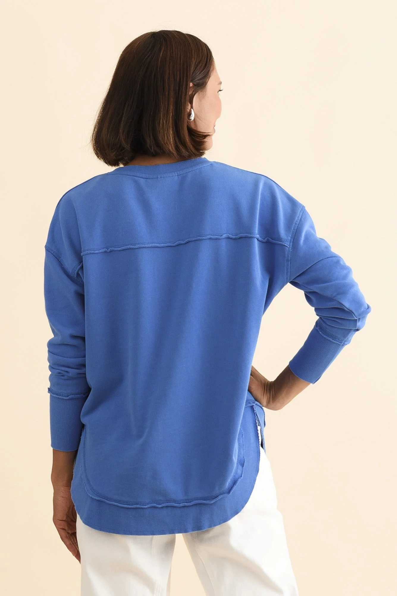 Simplified Cobalt Crewneck Sweatshirt - Image 5