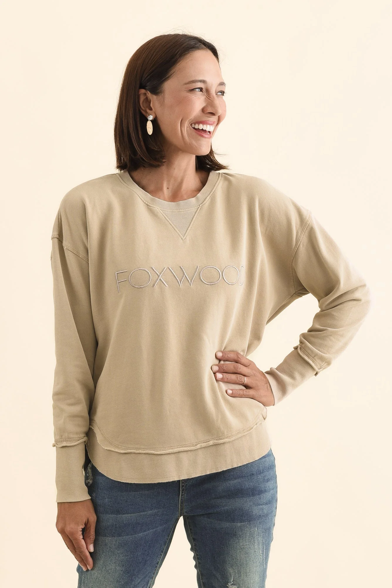 Simplified Oat Crewneck Sweatshirt