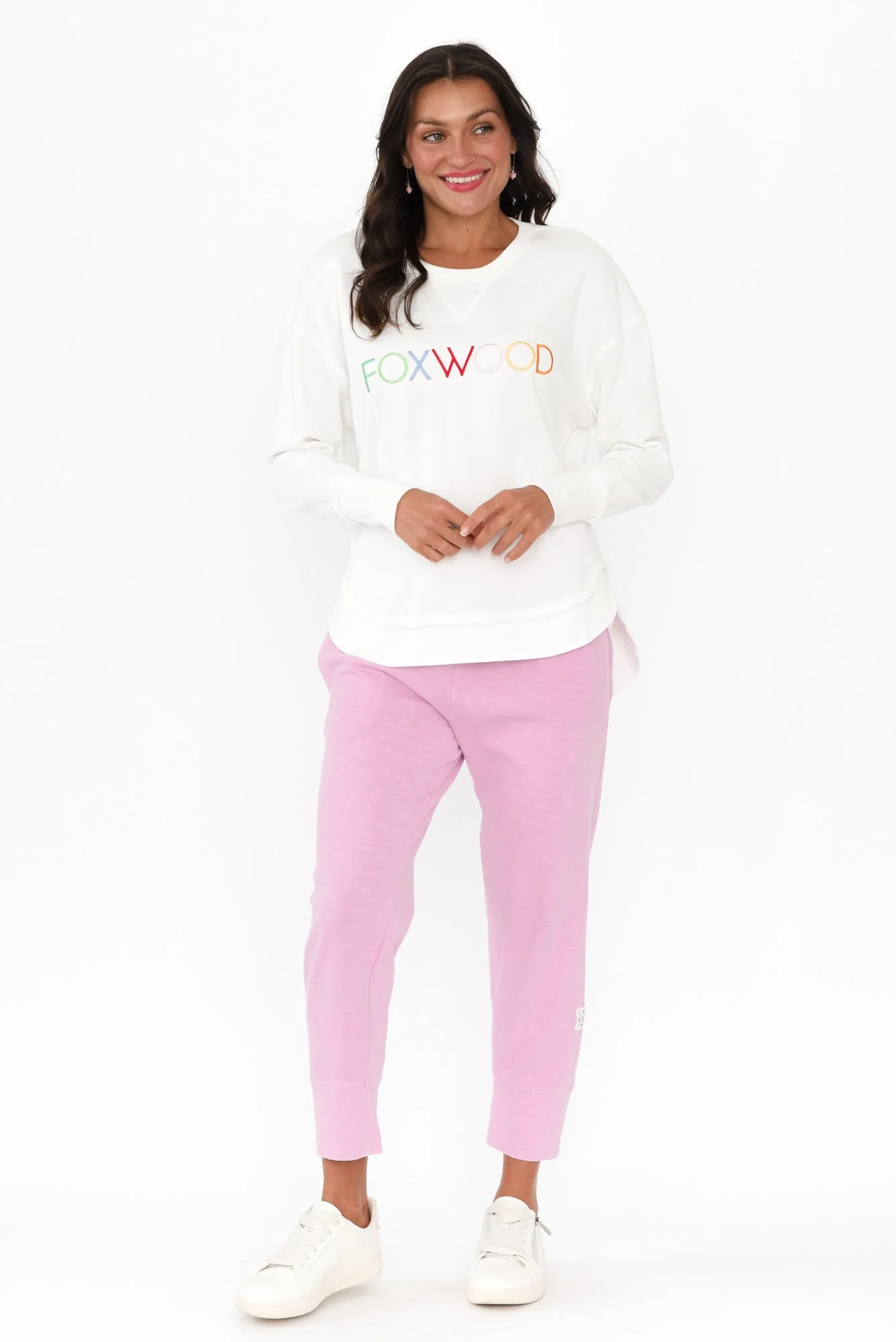 Simplified White Confetti Crewneck Sweatshirt - Image 7