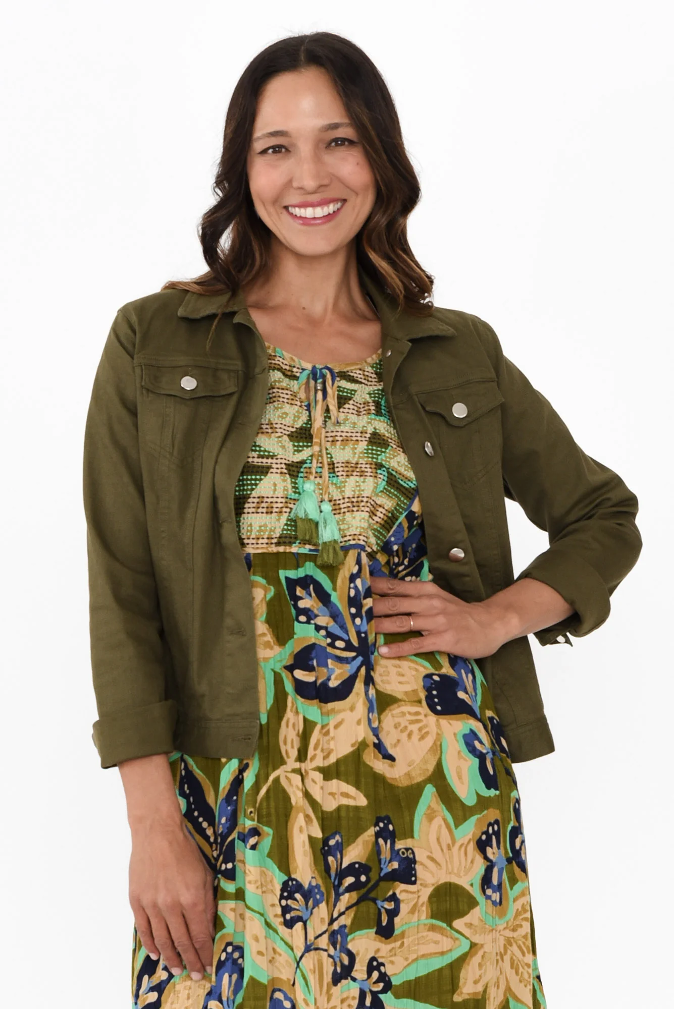 Siobhan Olive Stretch Jacket