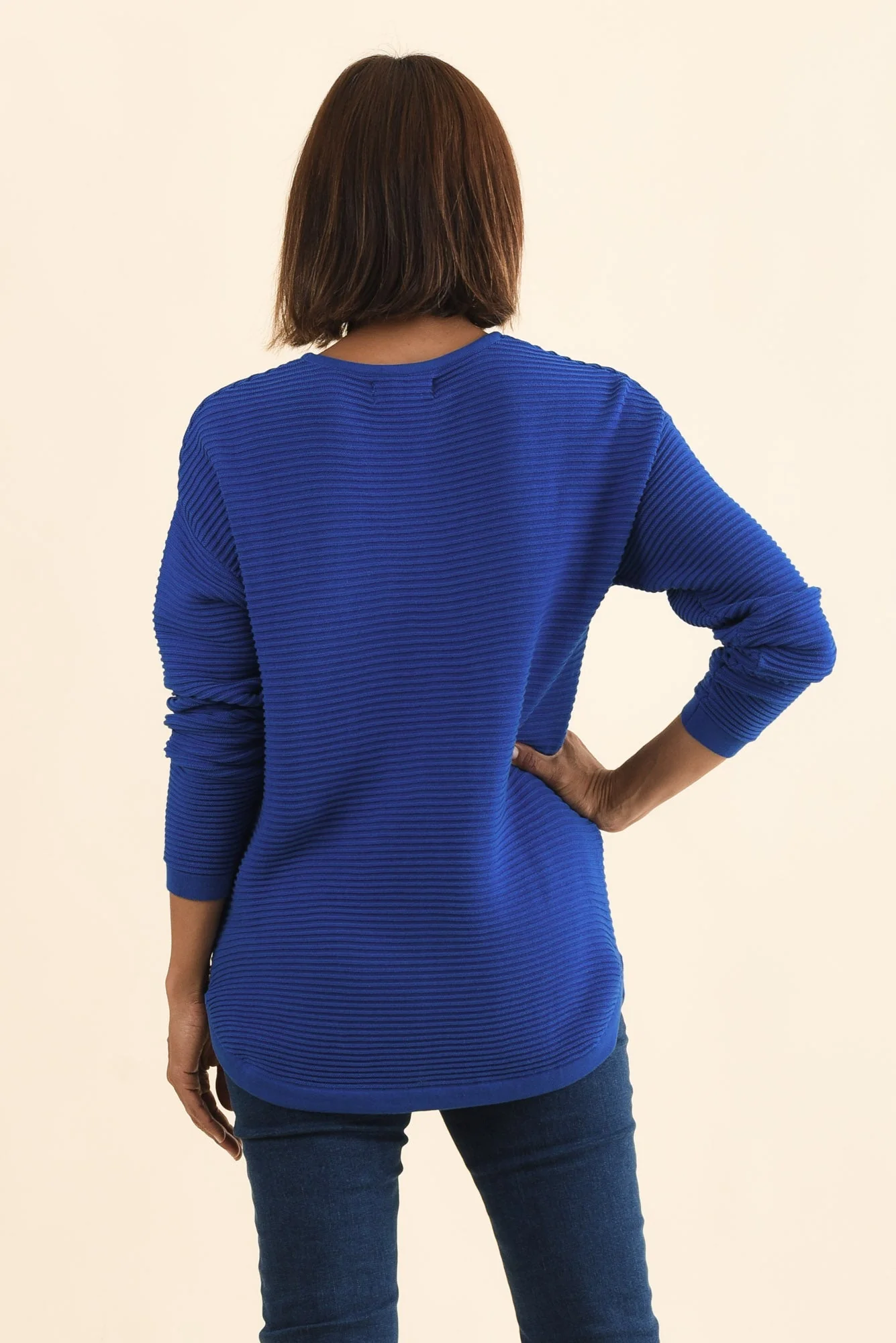 Somer Cobalt Organic Cotton Knit Jumper - Image 4