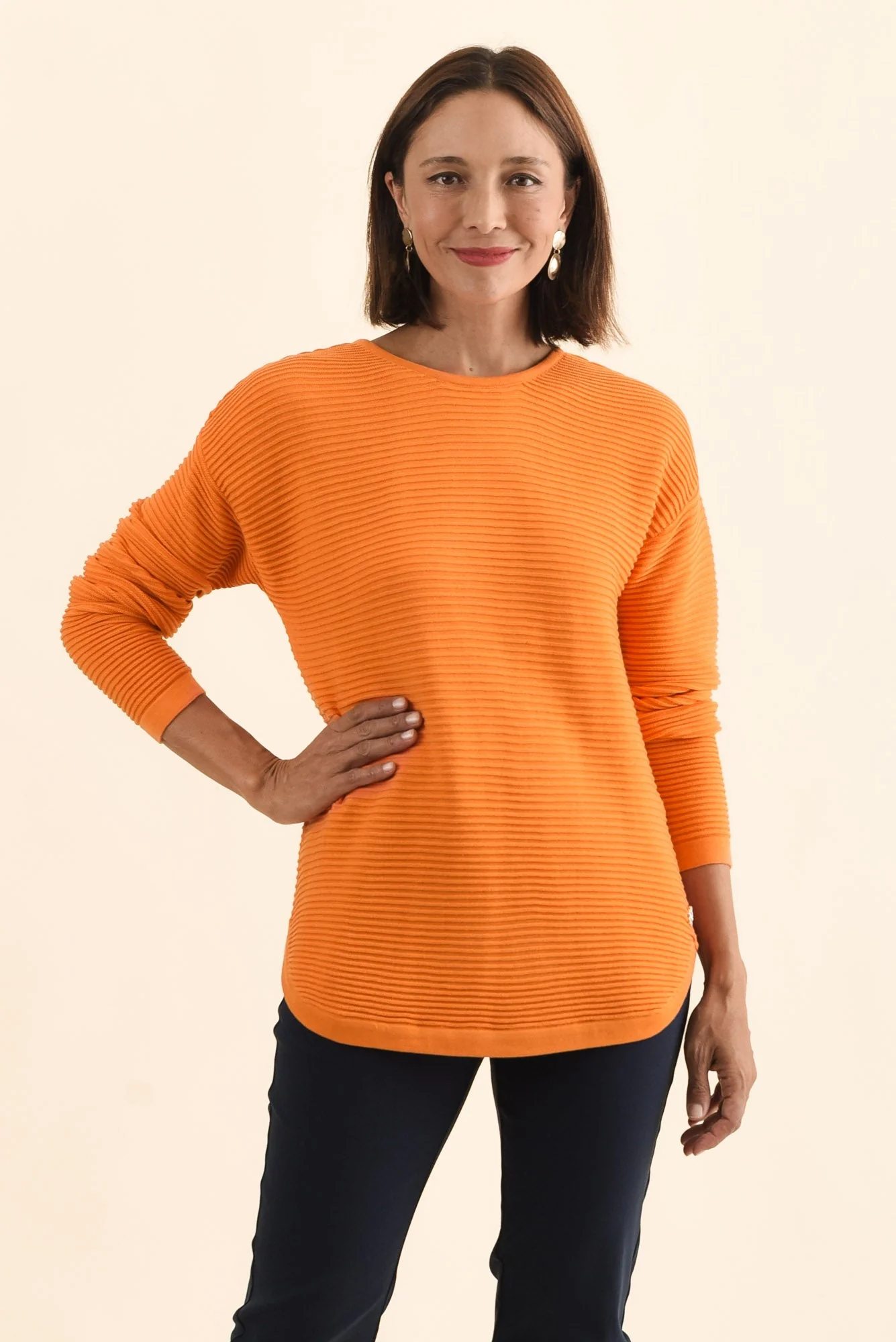 Somer Orange Organic Cotton Knit Jumper