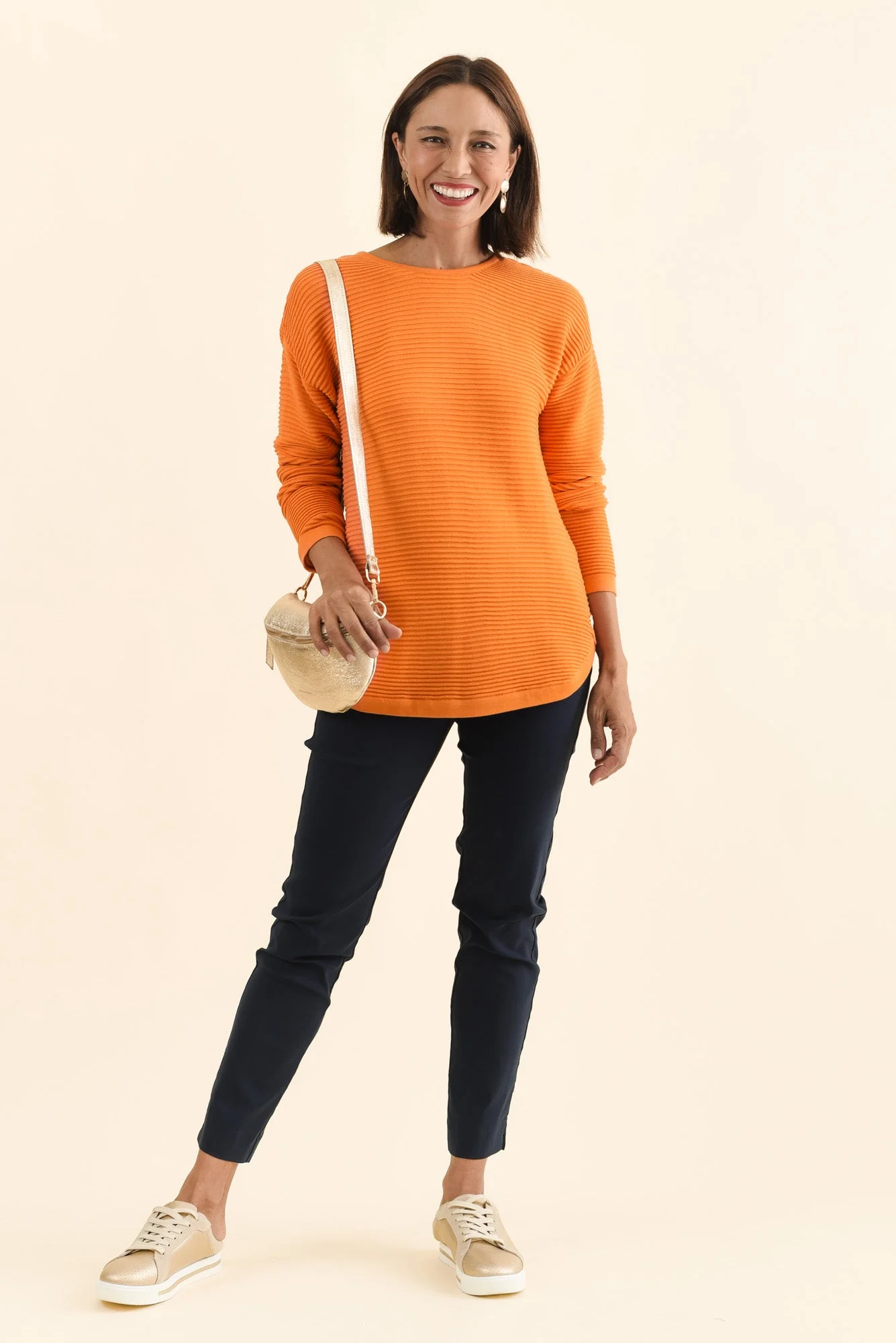 Somer Orange Organic Cotton Knit Jumper - Image 2