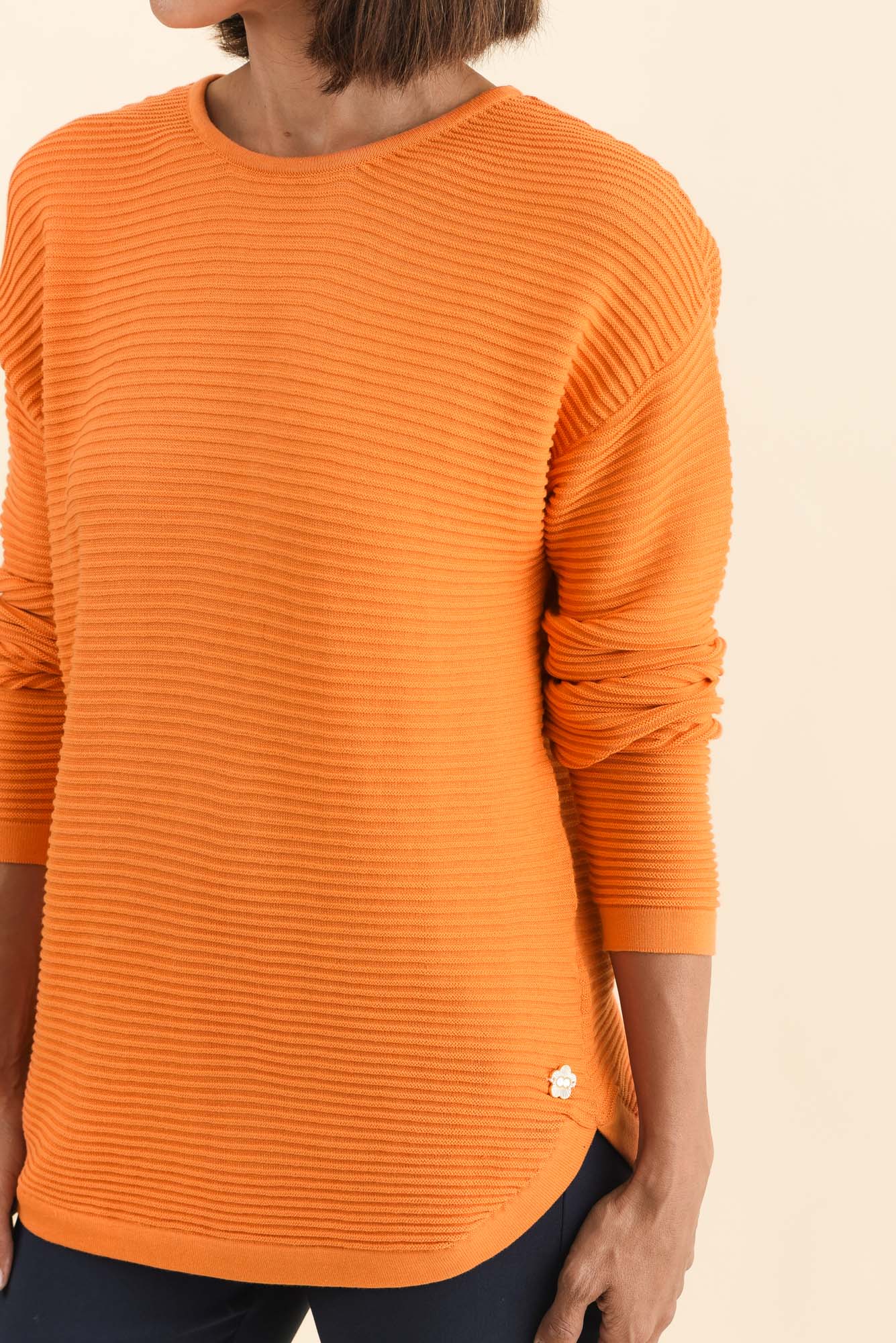 Somer Orange Organic Cotton Knit Jumper - Image 5