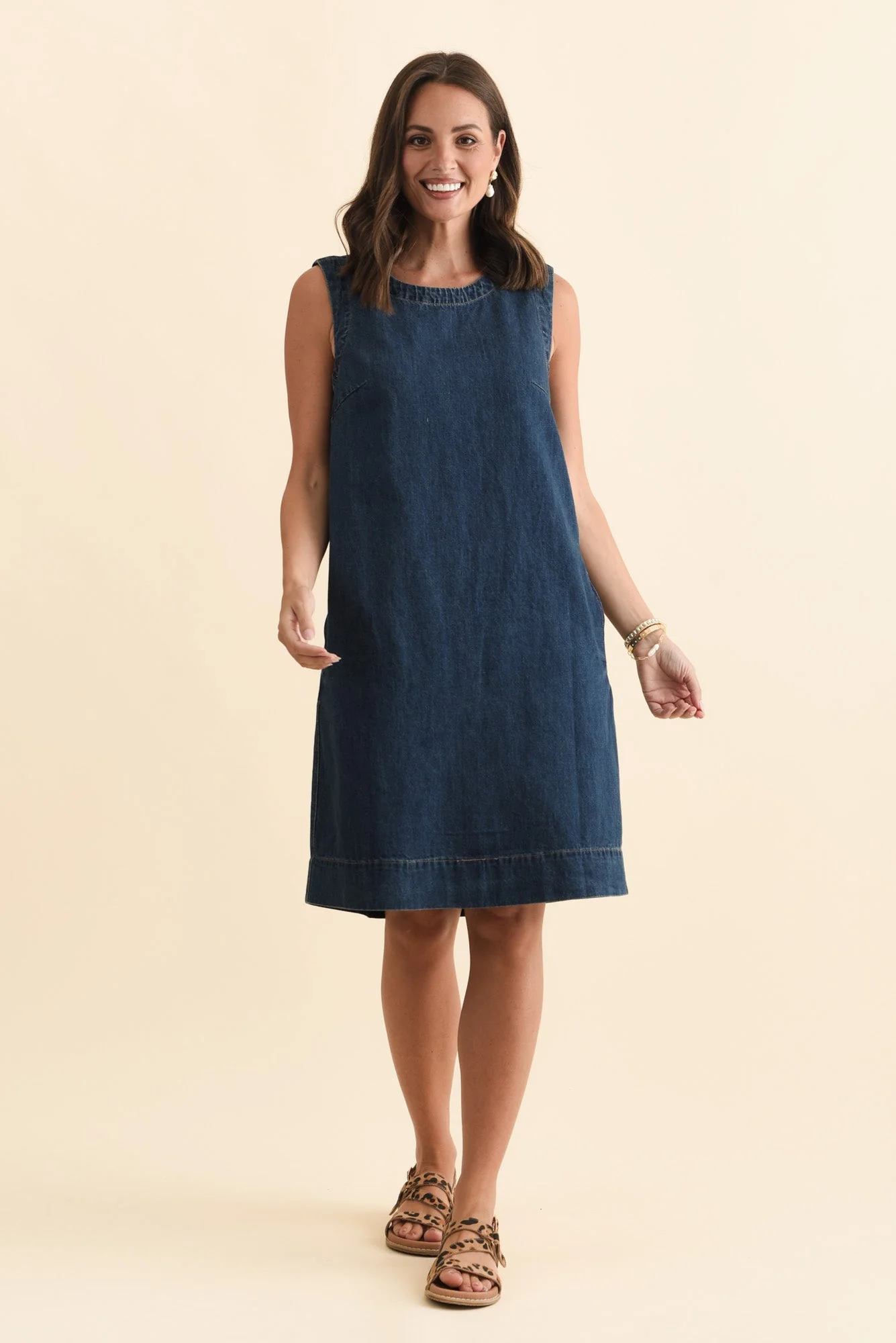 Sonny Blue Denim Pocket Dress