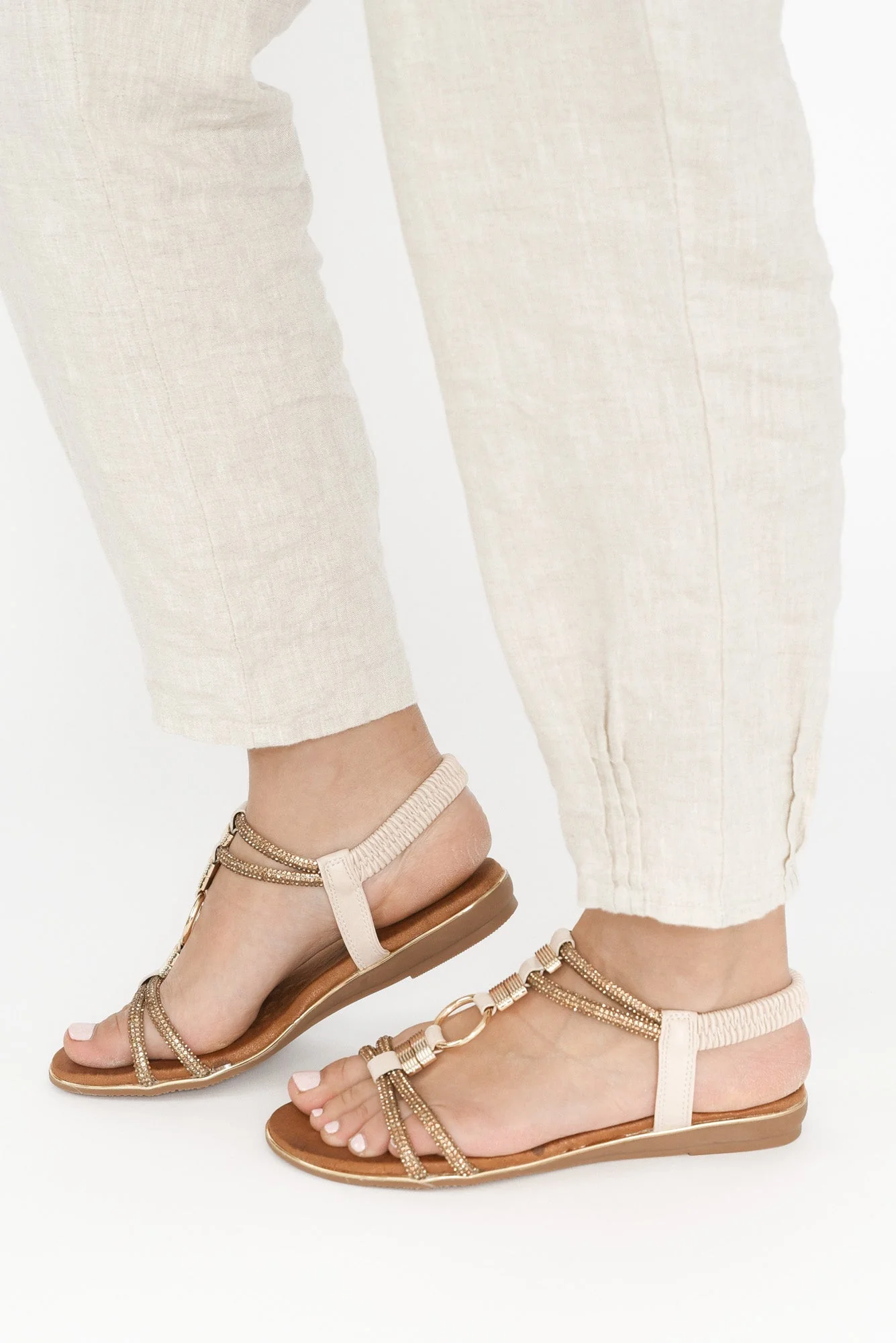 Sony Blush Diamante Sandal - Image 5
