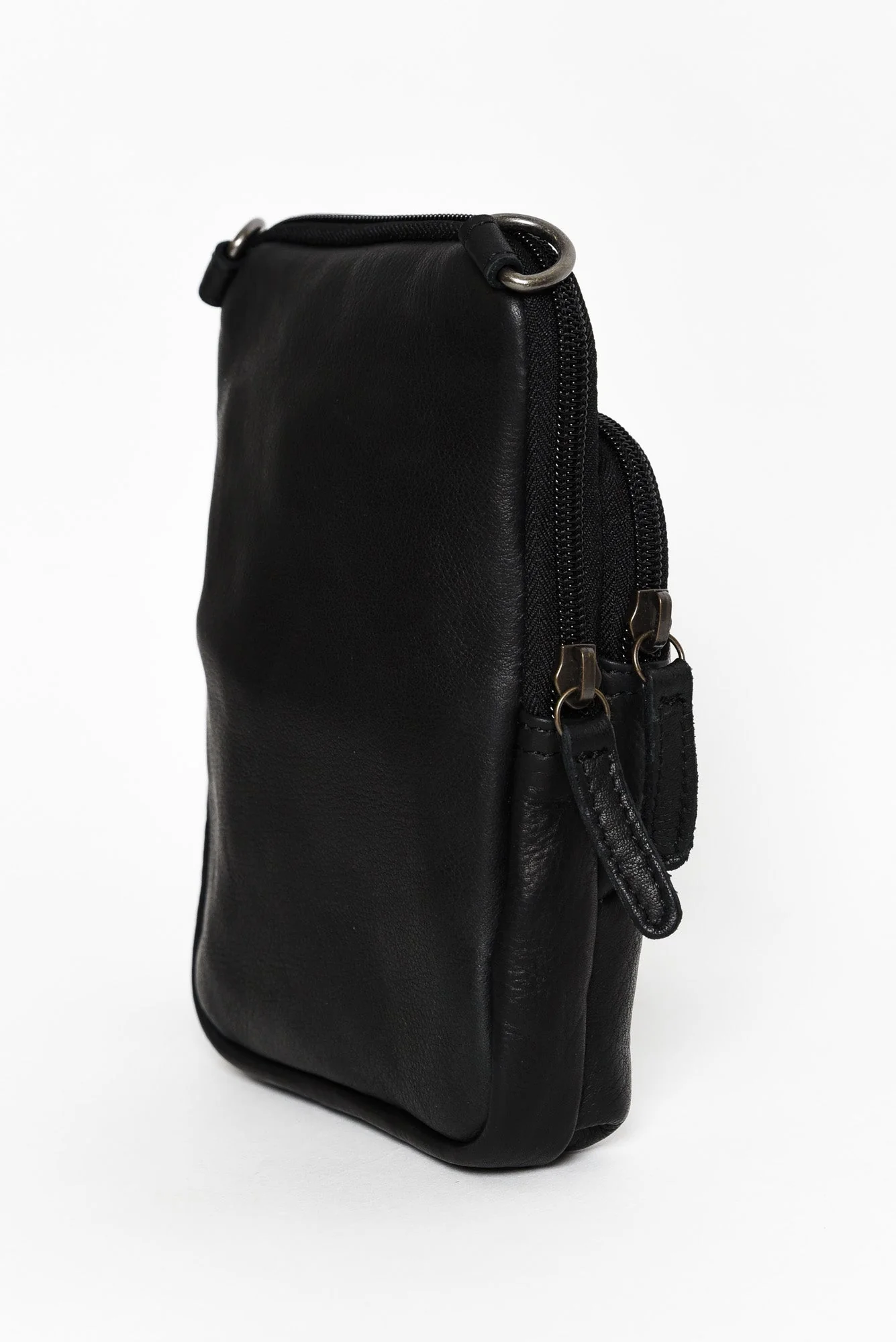 Sophie Black Leather Crossbody Bag - Image 3