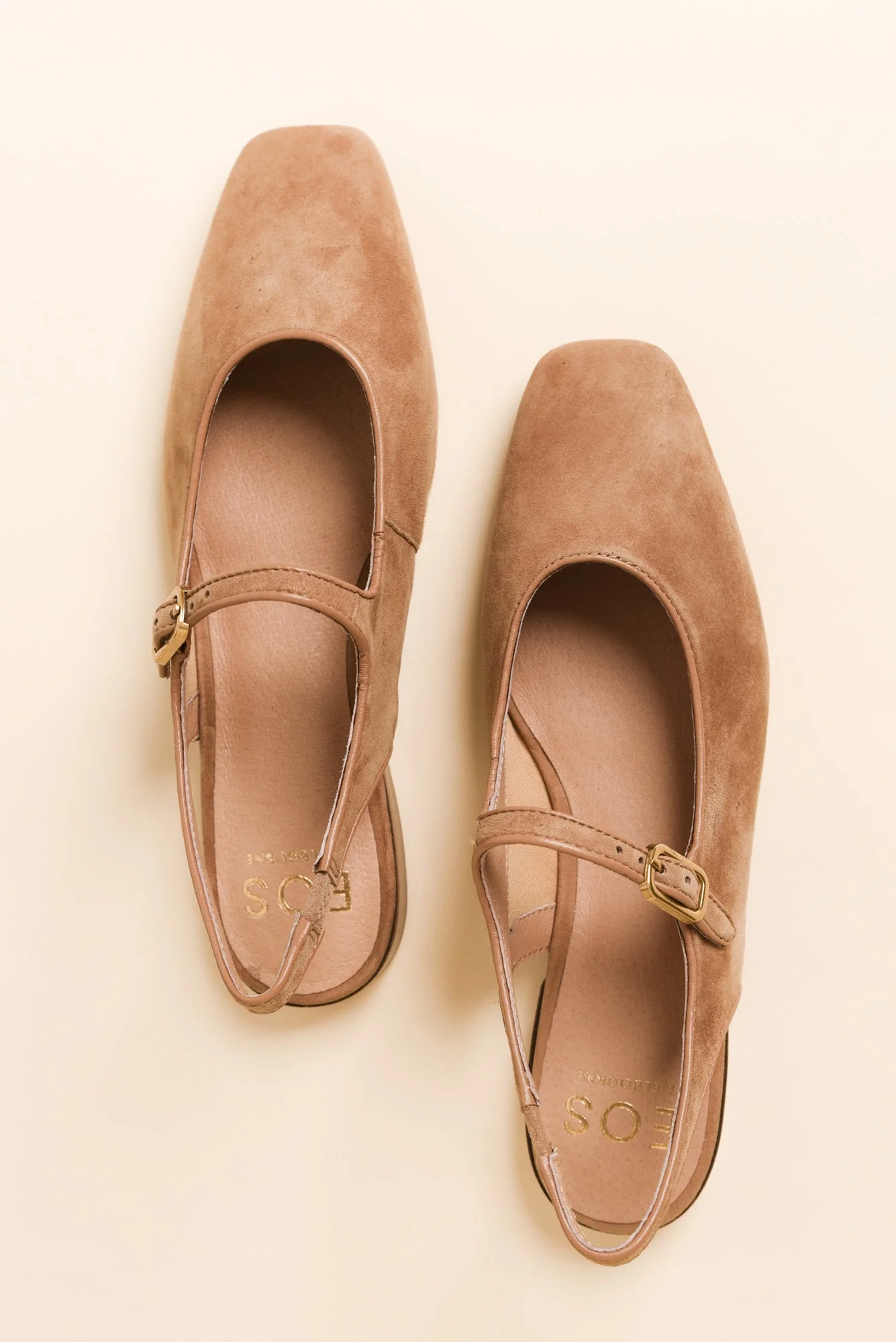 Sophina Camel Suede Slingback Mule - Image 4