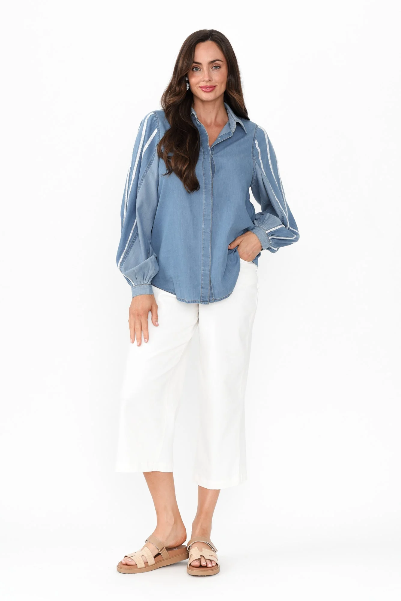 Stella Blue Denim Shirt - Image 2