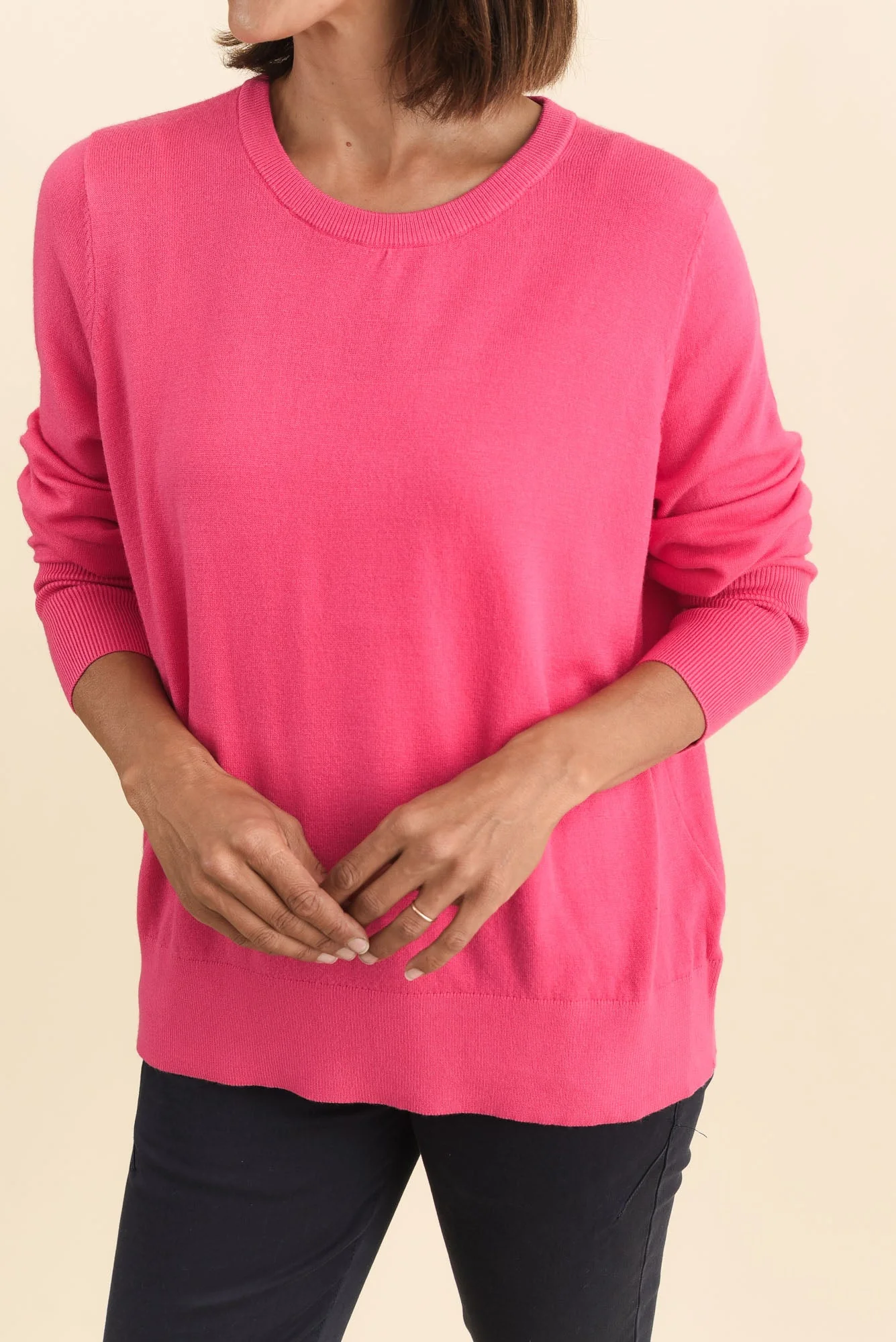 Sunny Pink Long Sleeve Knit Top - Image 5