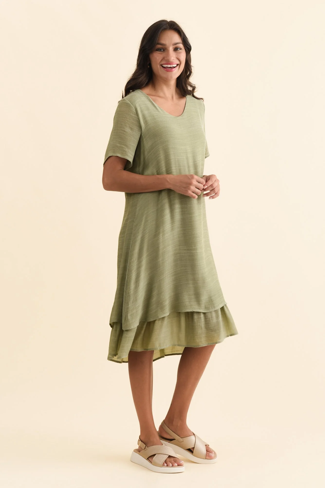 Talon Sage Layers Dress - Image 3