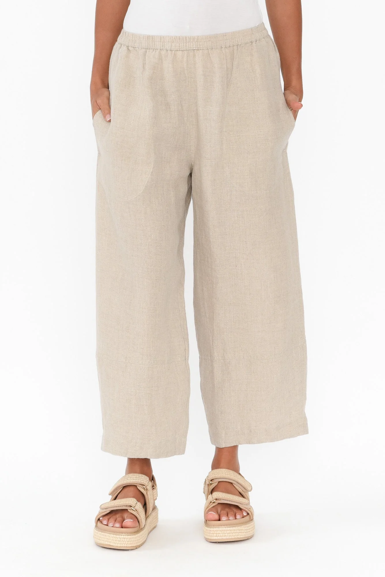 Tami Natural Linen Pocket Pants