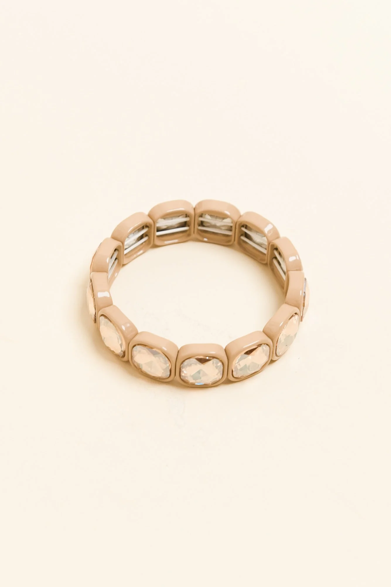 Tamsin Champagne Crystal Beaded Bracelet