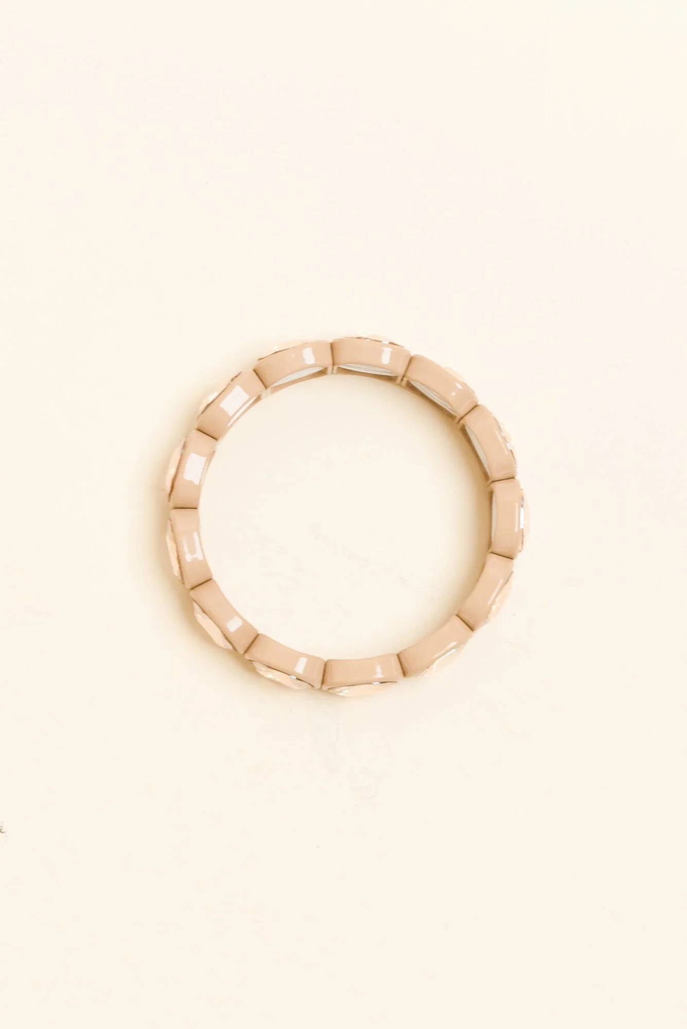 Tamsin Champagne Crystal Beaded Bracelet - Image 2
