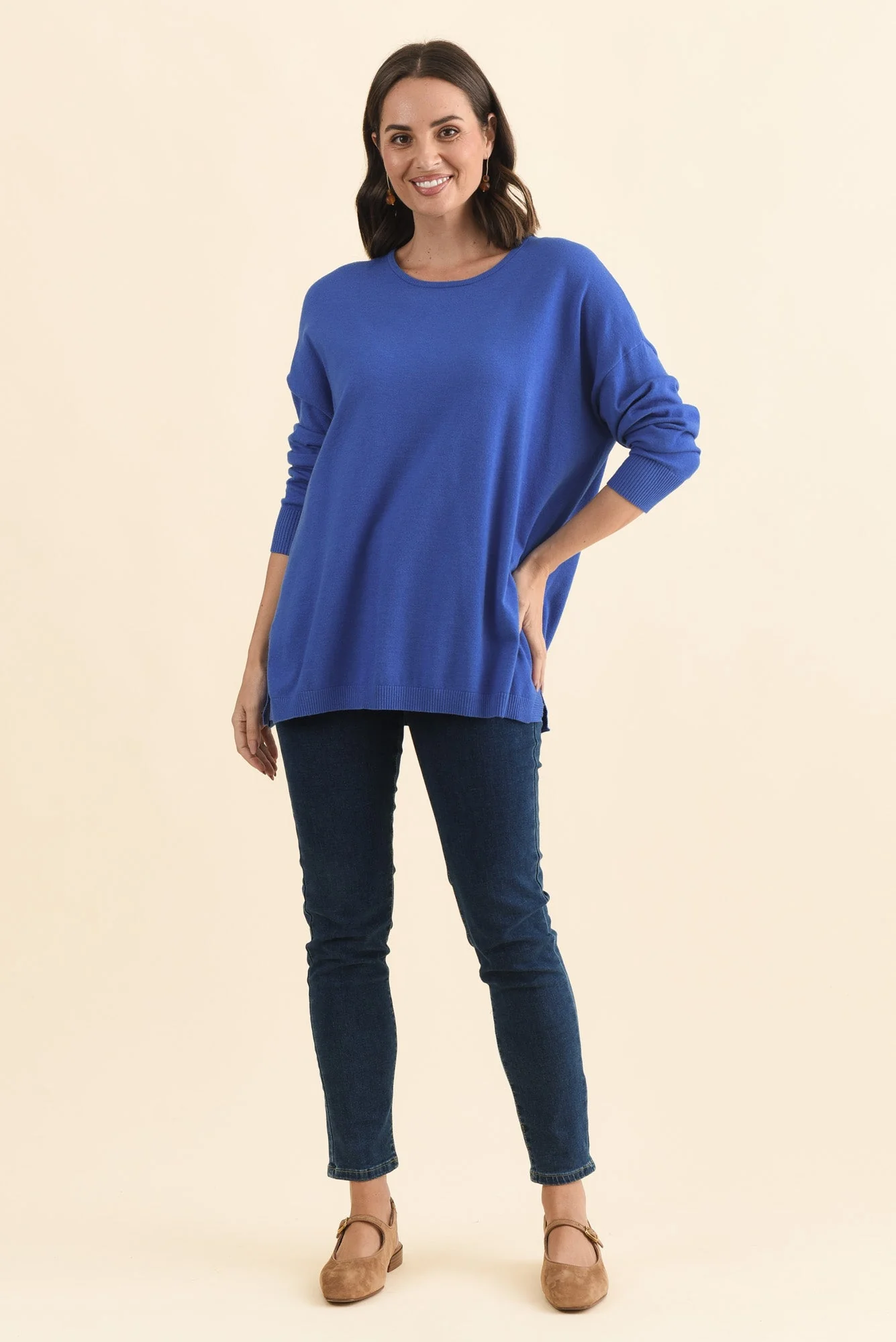 Tanner Cobalt Knit Jumper - Image 6
