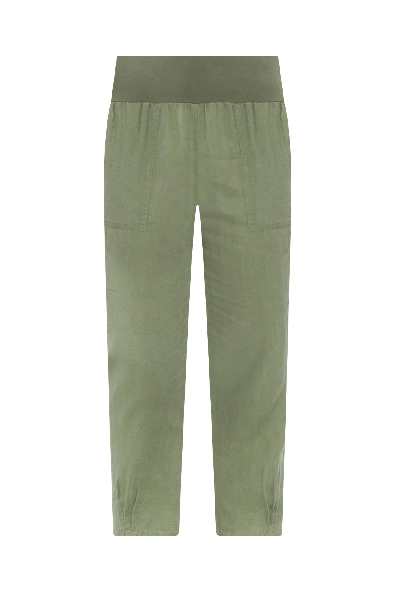 Tatum Khaki Linen Pants - Image 2