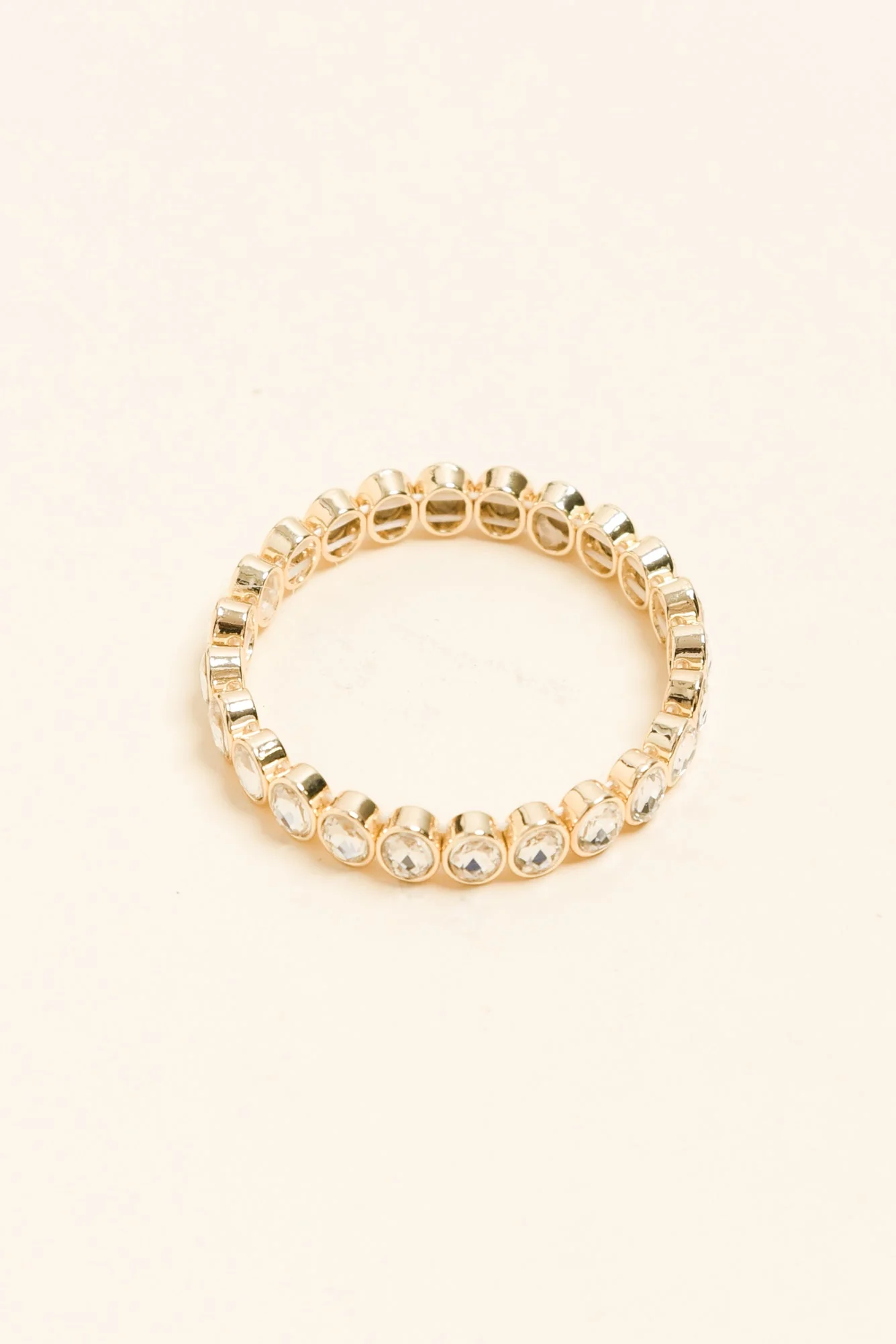 Temperance Gold Crystal Beaded Bracelet