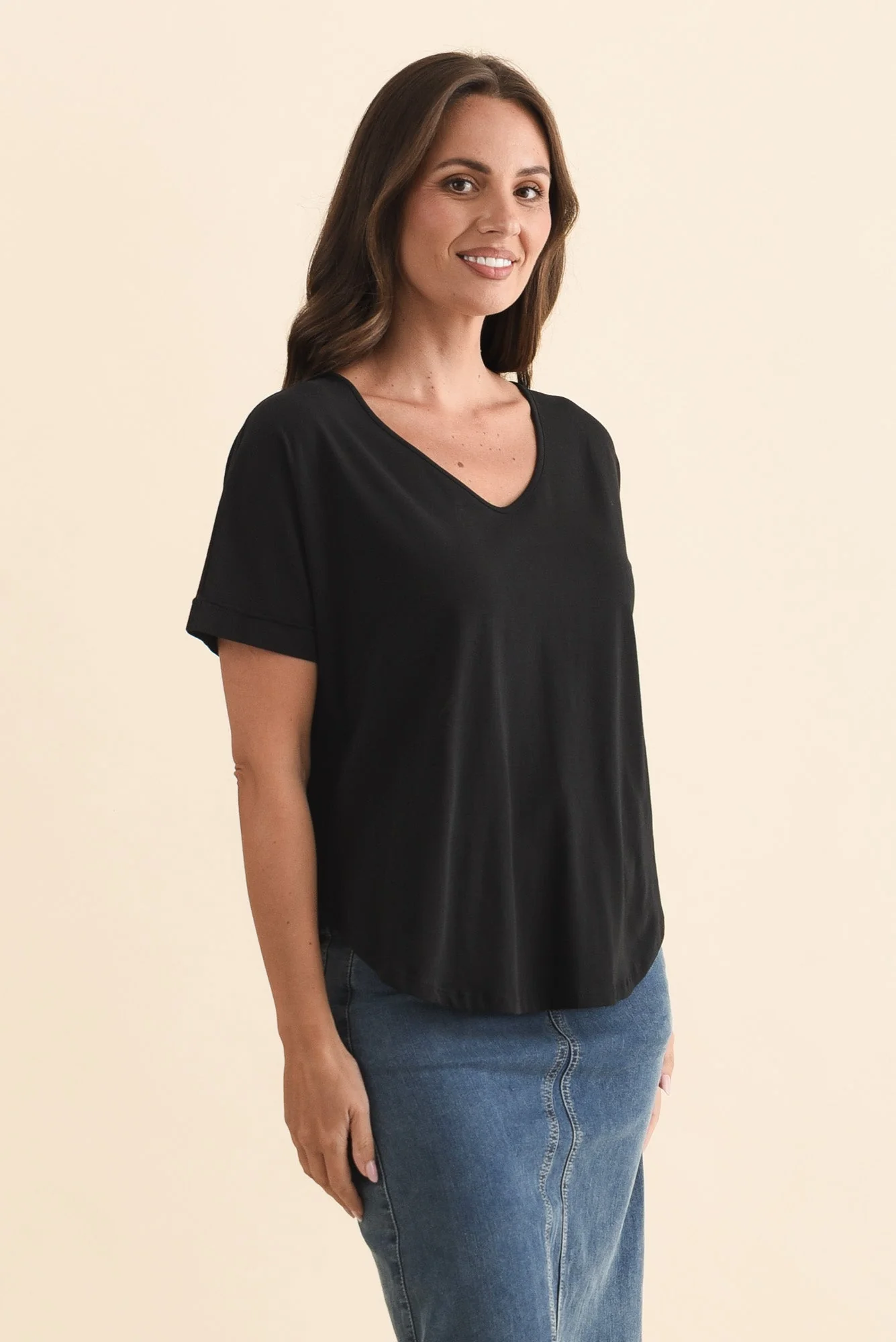Toronto Black Cotton Tee - Image 3