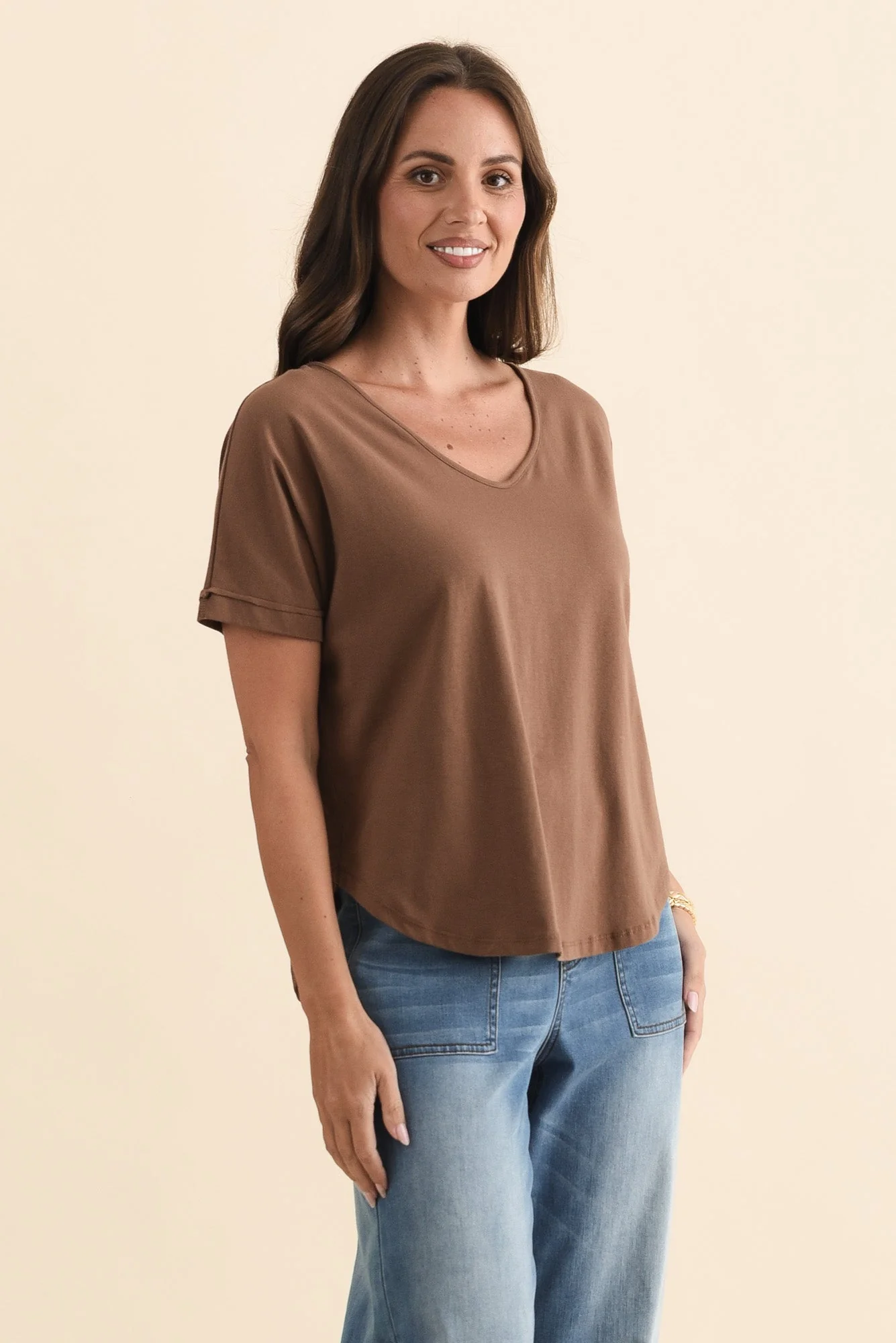 Toronto Chocolate Cotton Tee - Image 4