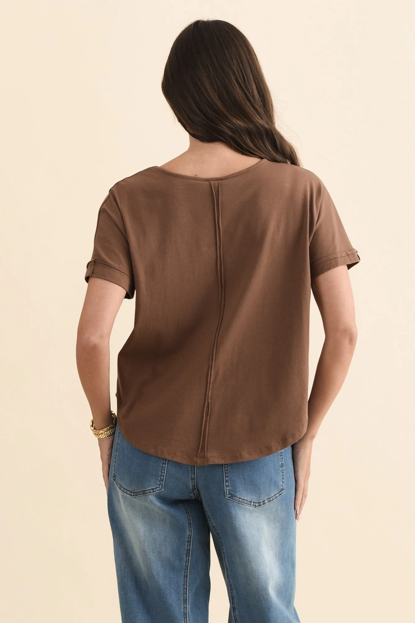 Toronto Chocolate Cotton Tee - Image 5