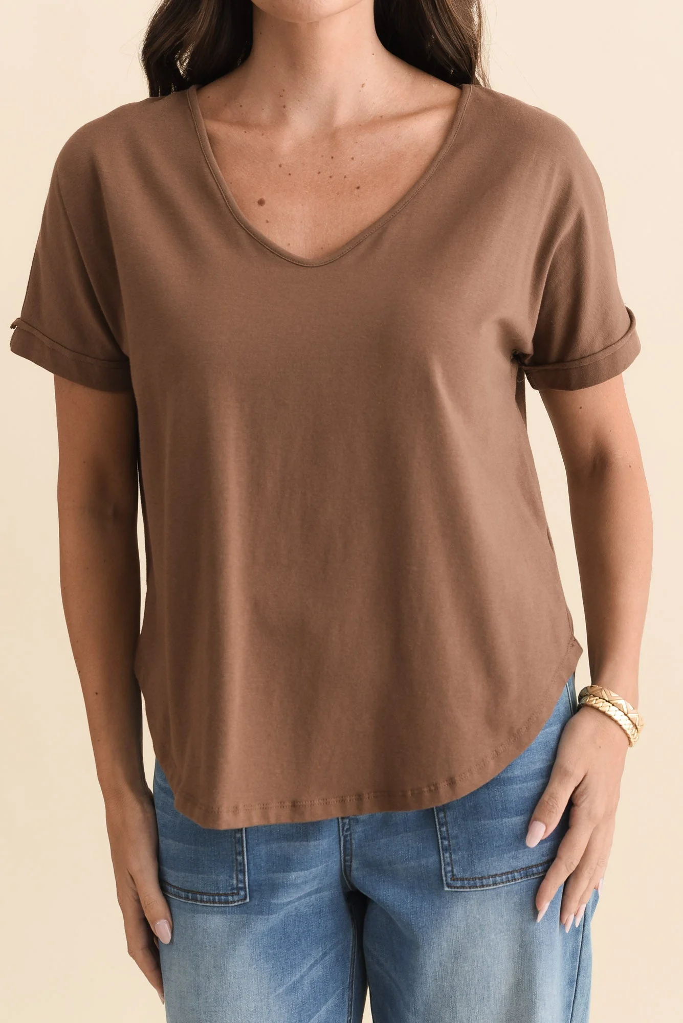 Toronto Chocolate Cotton Tee - Image 6