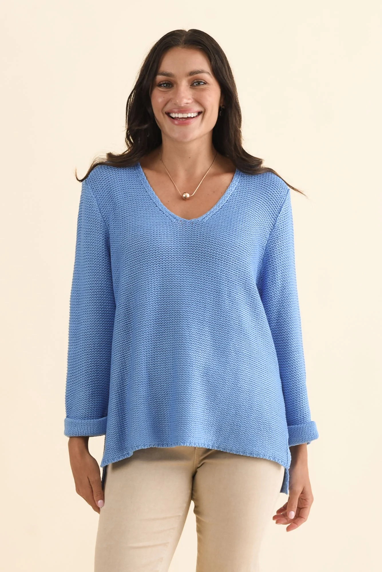 Toulouse Blue Cotton Jumper - Image 2