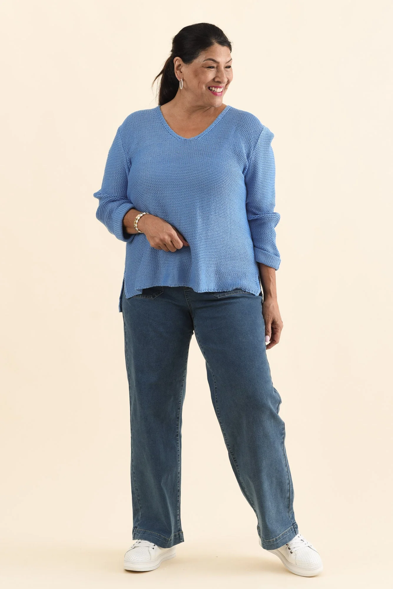 Toulouse Blue Cotton Jumper - Image 9
