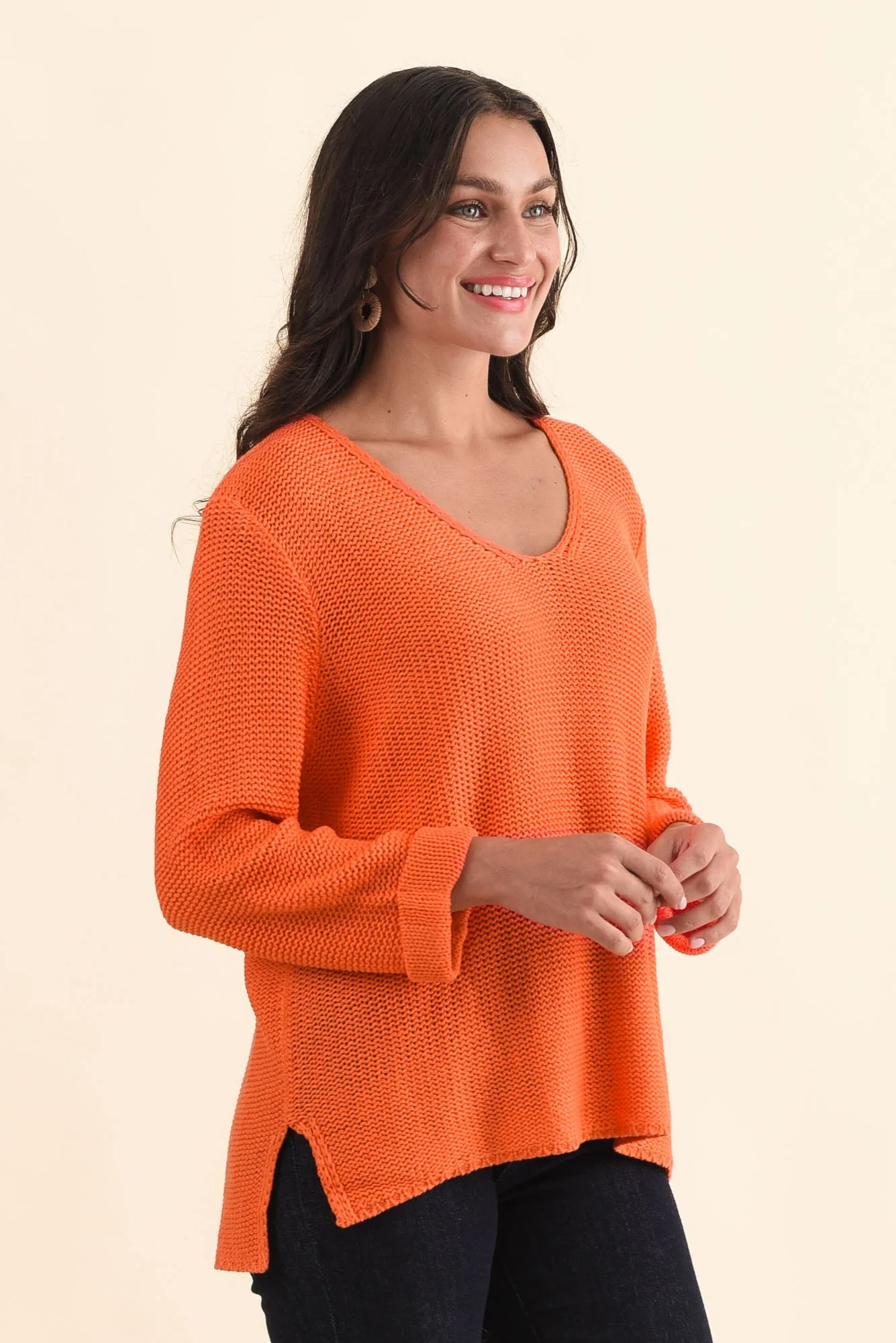 Toulouse Orange Cotton Jumper - Image 3
