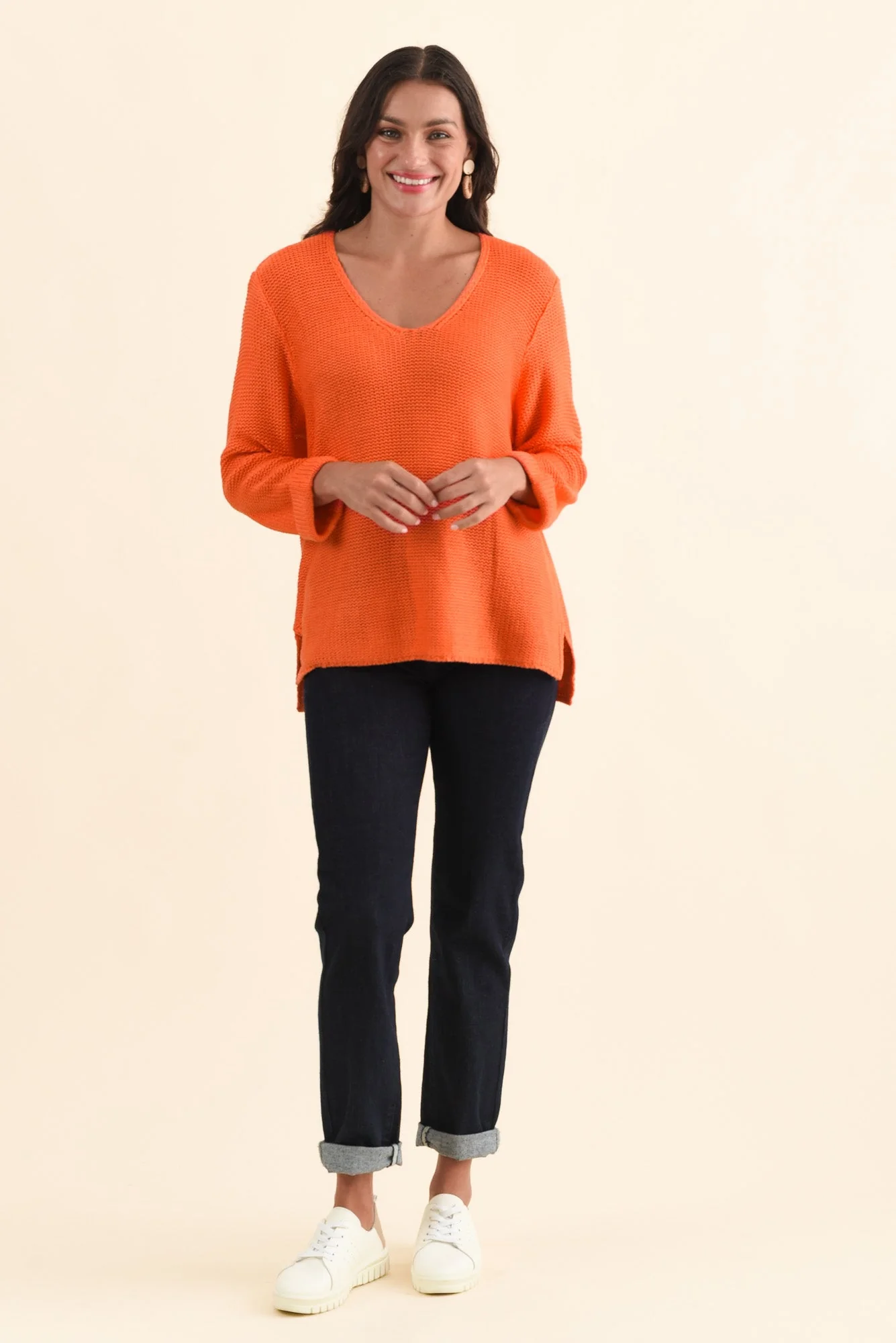 Toulouse Orange Cotton Jumper - Image 6